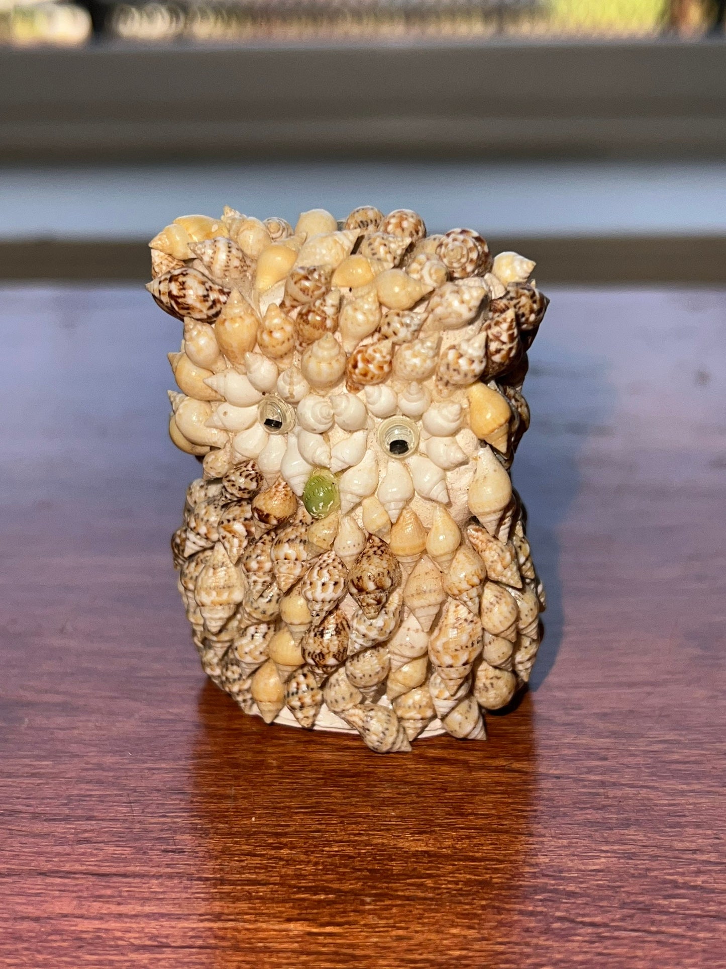 Vintage Shell Owl Made in Philippines Kitsch Animals Lover Antiques and Vintage
