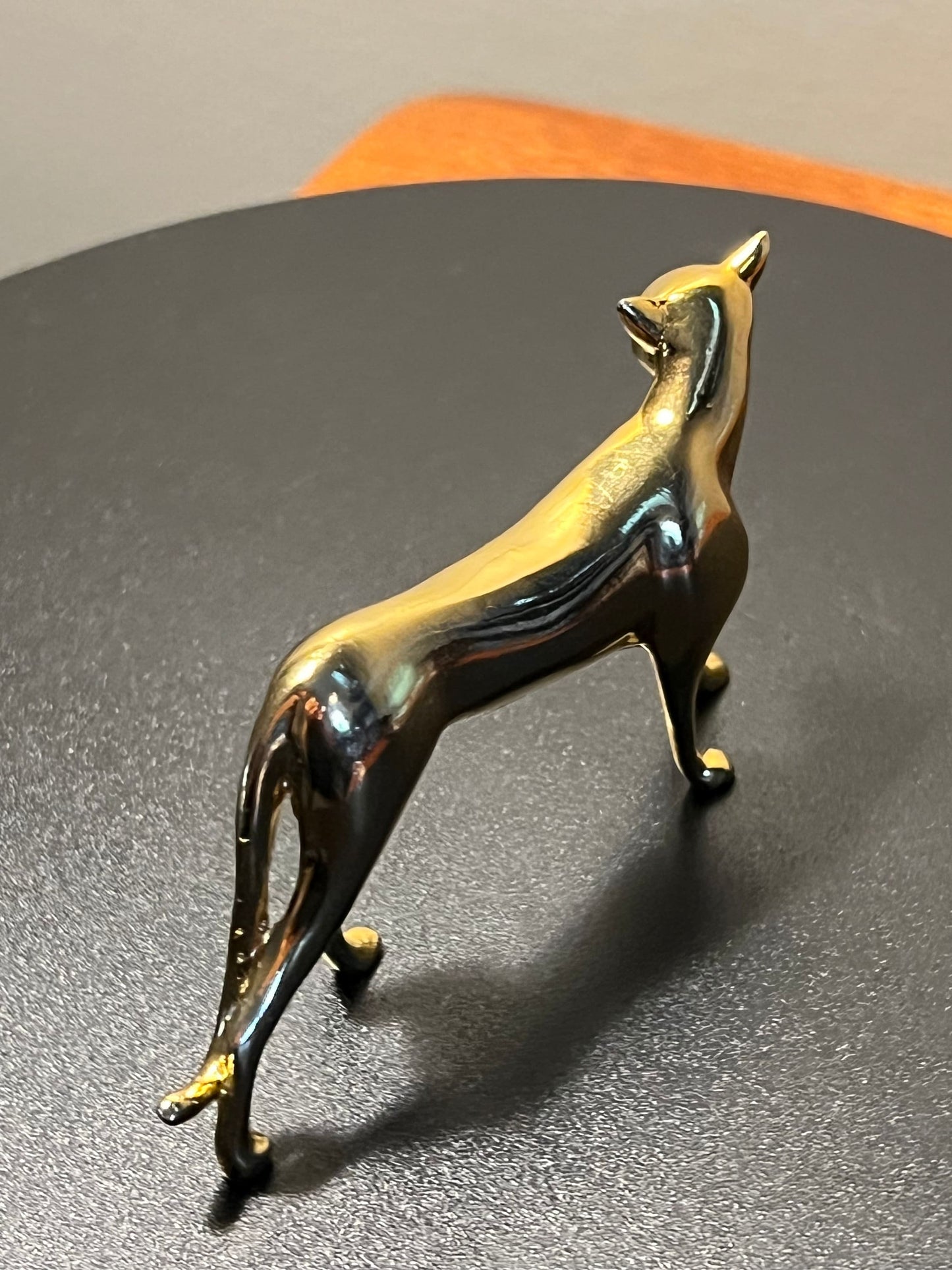 Vintage Brass Cat House of Faberge by the Franklin Mint Cats of all kinds polished brass Cats Kitten Art Glass Lover Antiques and Vintage