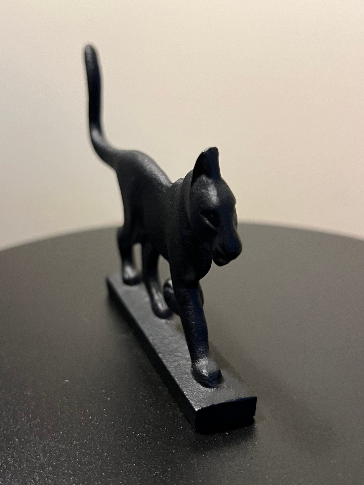 Vintage Cast Iron Flat Cat House of Faberge by the Franklin Mint Cats of all kinds Black Iron Cats Kitten Art Lover Antiques and Vintge
