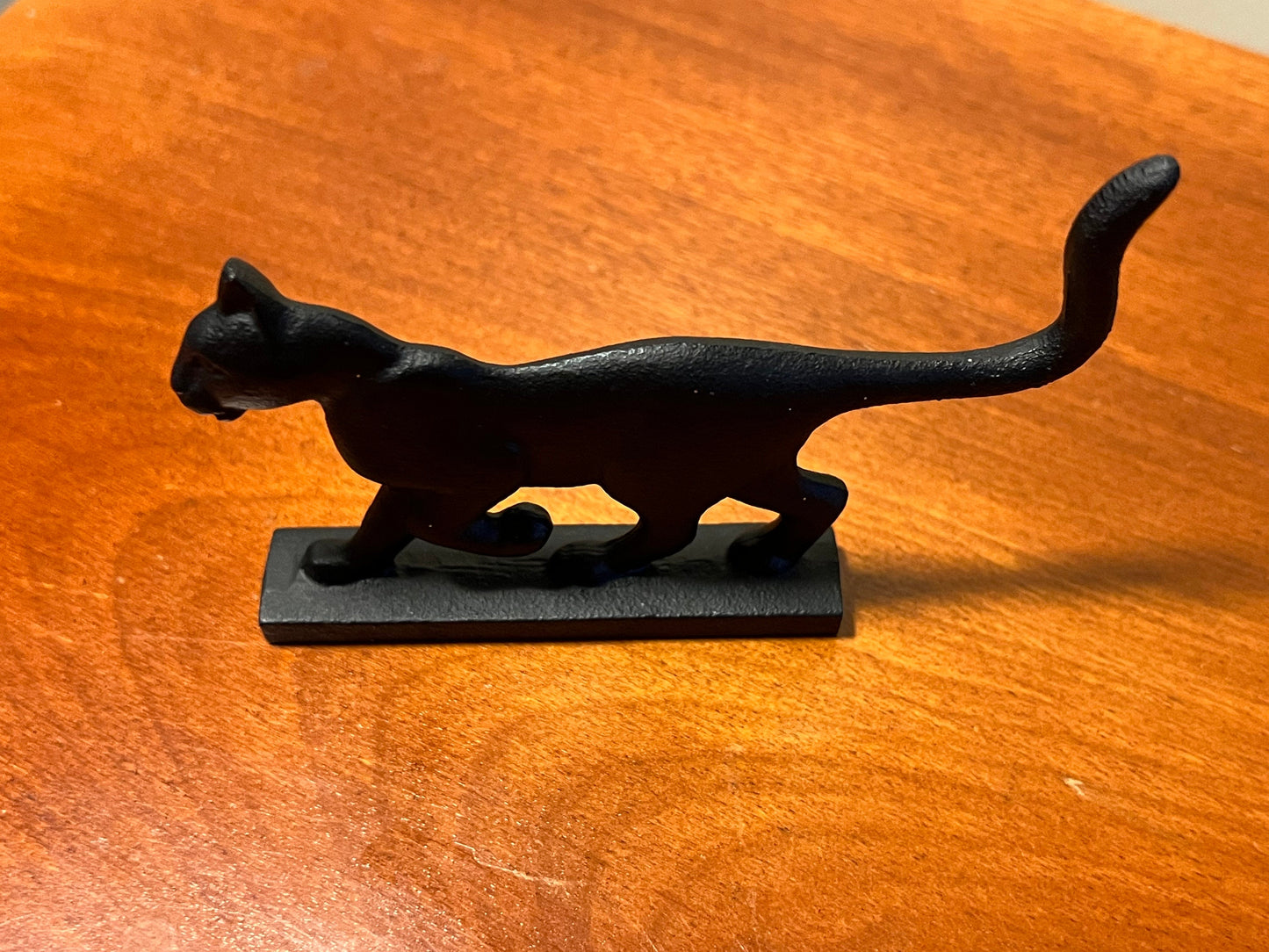 Vintage Cast Iron Flat Cat House of Faberge by the Franklin Mint Cats of all kinds Black Iron Cats Kitten Art Lover Antiques and Vintge