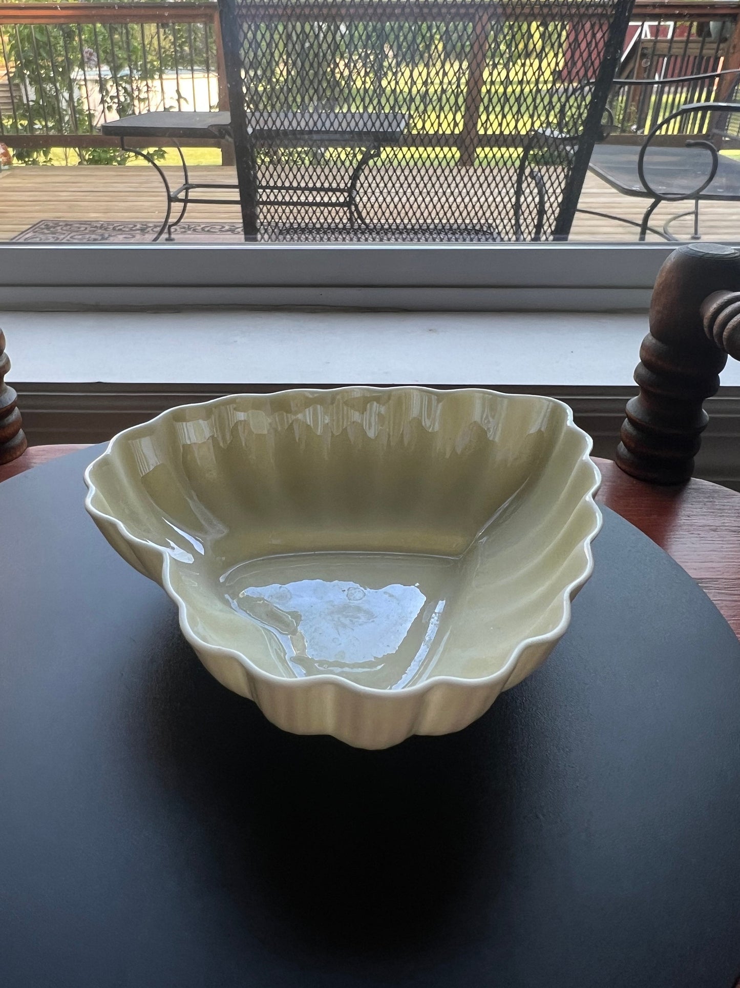 Vintage Belleek Ireland Heart Shaped Dish Scalloped Bowl Hearts Sweet Container Gift Lover Antiques and Vintage