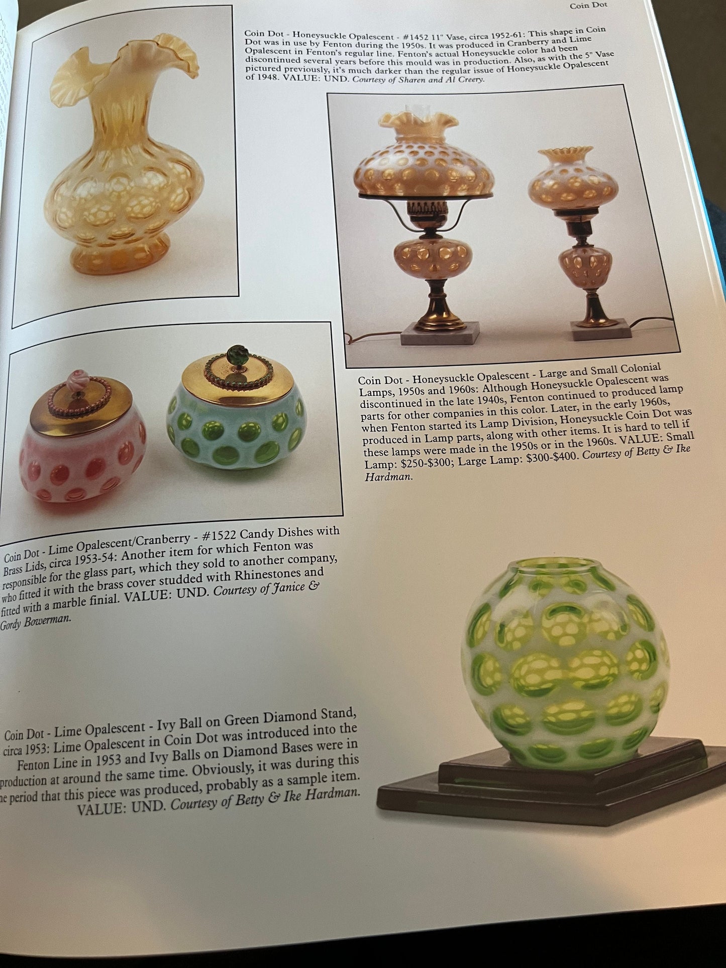 Vintage Fenton Rarities Glass 1940-1985 by John Walk A Schaffer Book for Collectors with Price Guide Lover Antiques