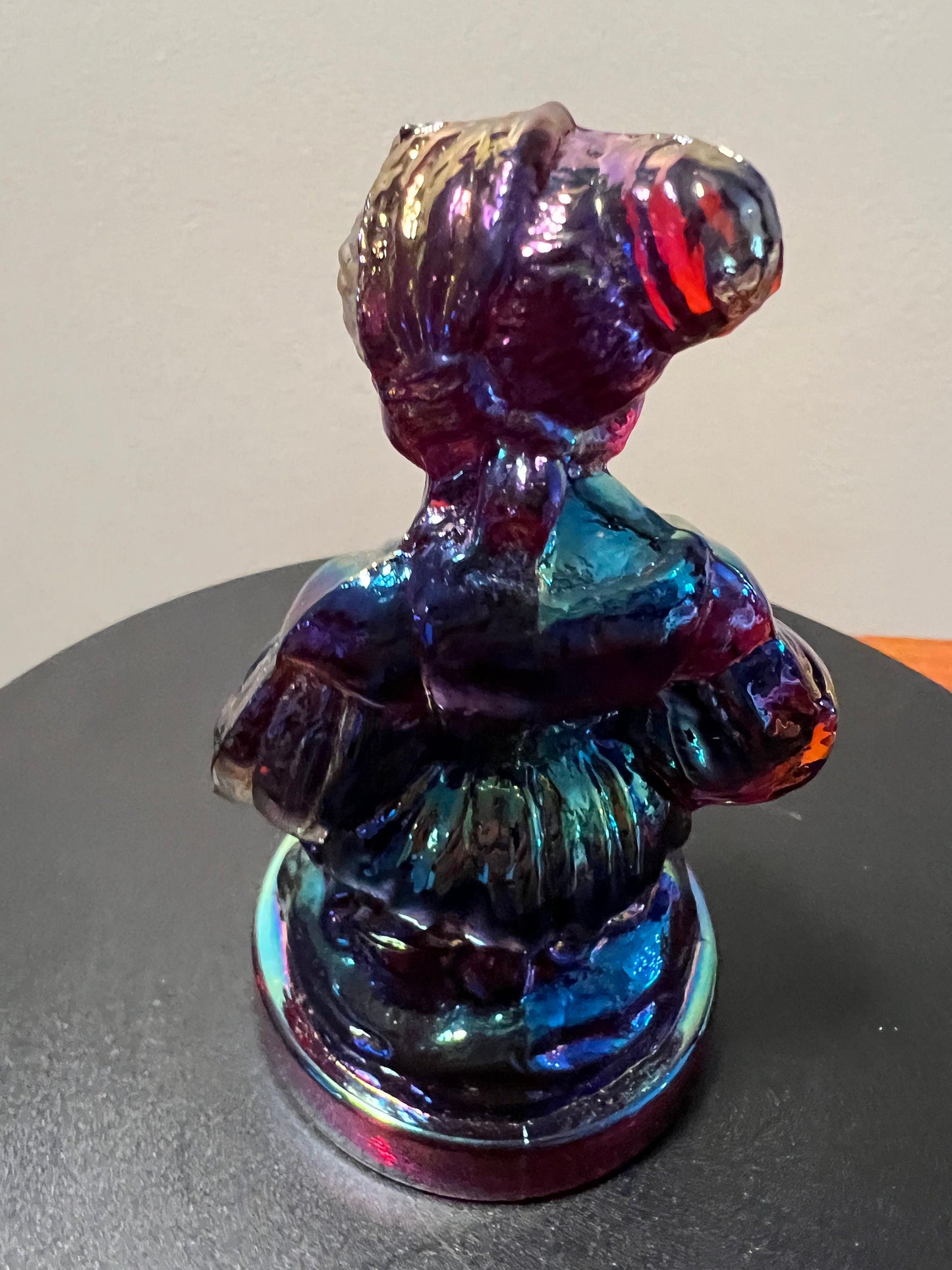 Vintage Little Women Beth #3 Summit Art Purple Carnival Glass Art Russ Vogelsong Sculpture Art Glass Figurine Lover Antiques and Vintage