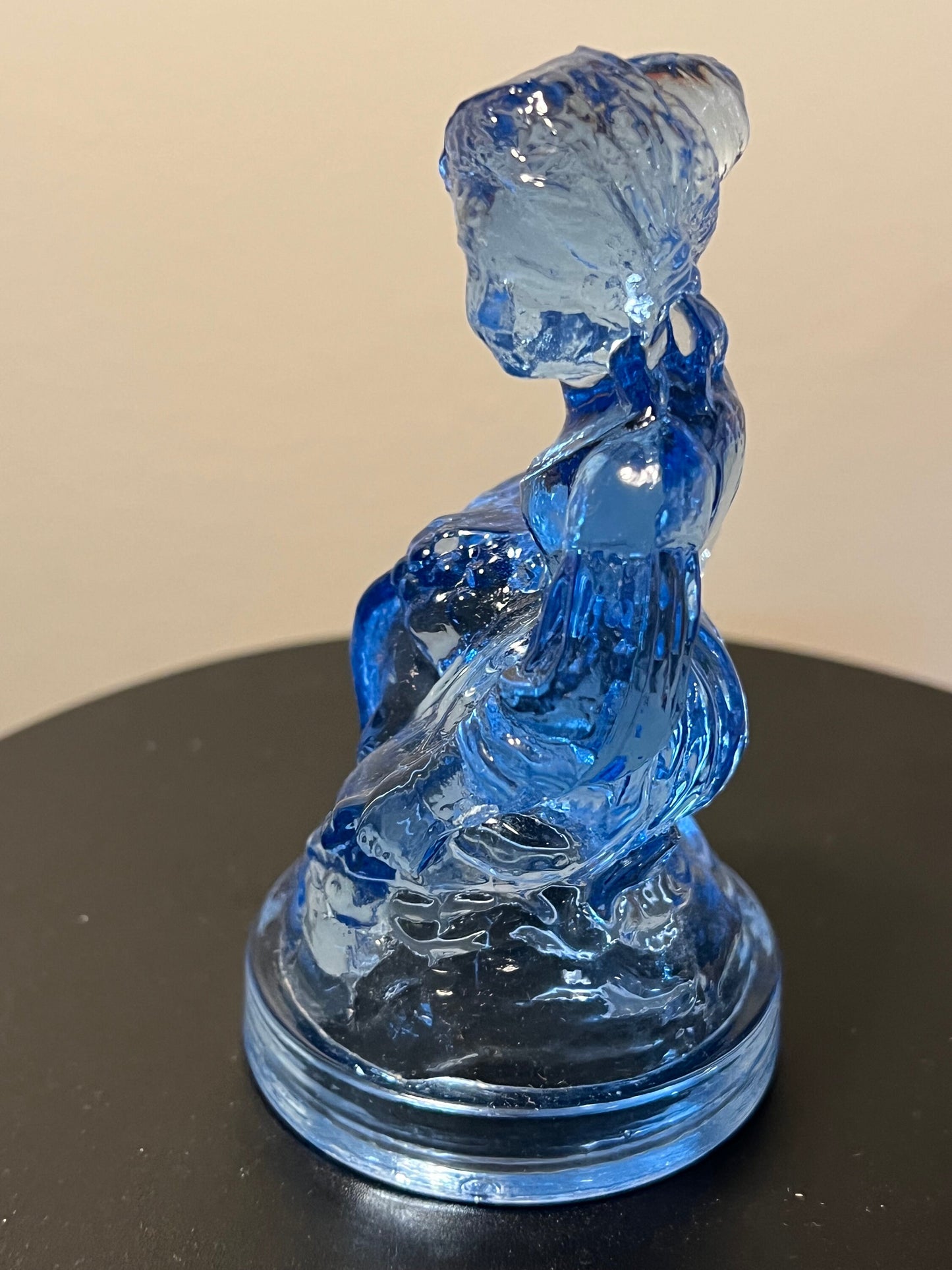 Vintage Little Women Jo #7 Summit Art Iridescent Pink Glass Art Russ Vogelsong Sculpture Art Glass Figurine  art Lover Antiques and Vintage
