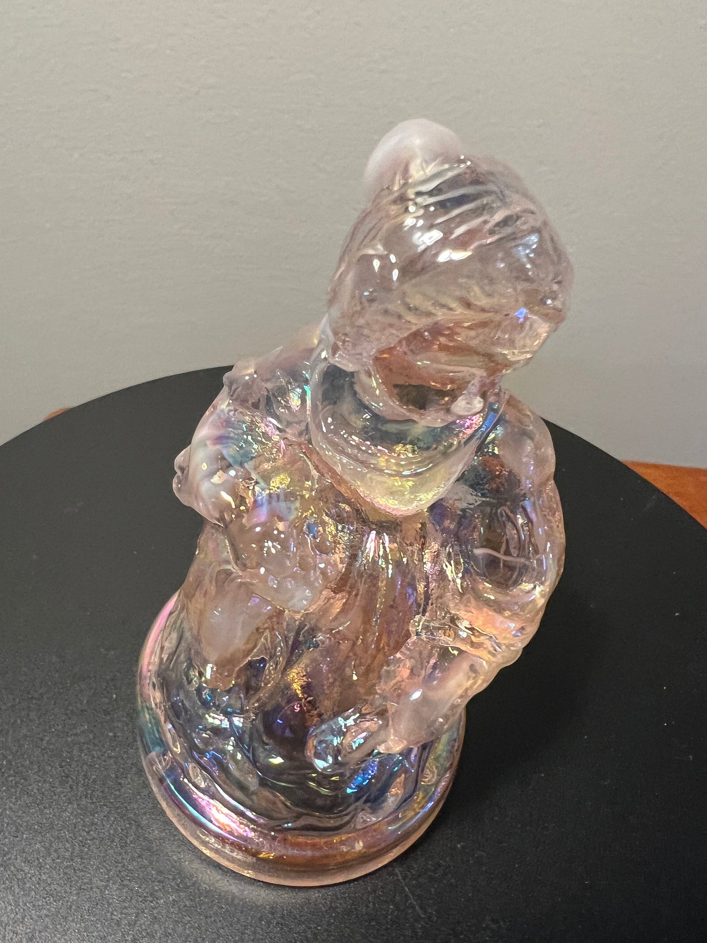 Vintage Little Women Cindy #2 Summit Art Pink Opalescent Russ Vogelsong Sculpture Art Glass Figurine  art Lover Antiques and Vintage