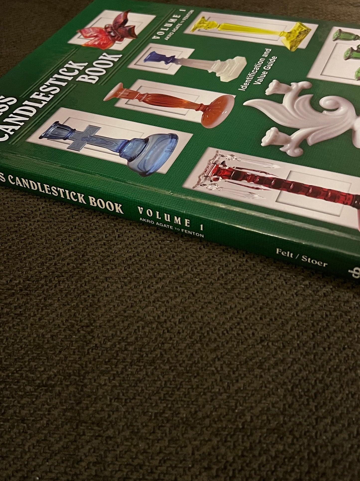 The Glass Candlestick Book Volume 1 by Tom Felt and Elaine & Rich Stoer Glass Art Fenton Blenko Akro Agate Lover Antiques and Vintage