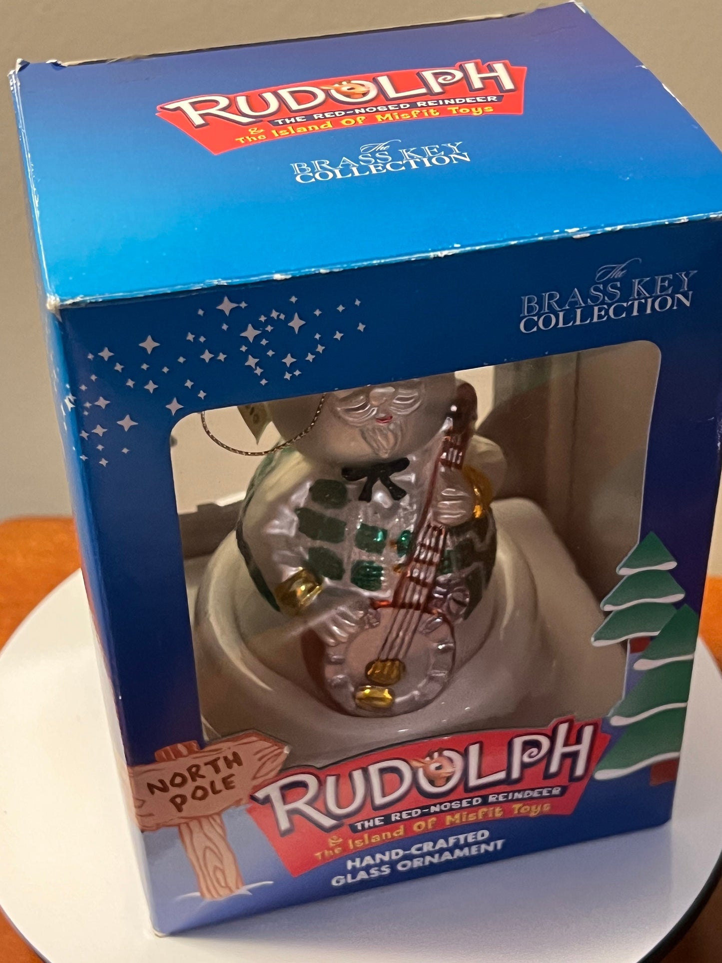 Vintage Sam the Snowman Ornament Rudolph The Red Nosed Reindeer by Brass Key Collection Made in USA Ornaments Rankin Bass Lover Antiques