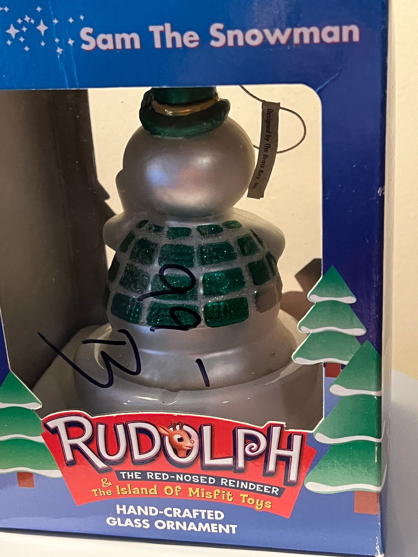 Vintage Sam the Snowman Ornament Rudolph The Red Nosed Reindeer by Brass Key Collection Made in USA Ornaments Rankin Bass Lover Antiques