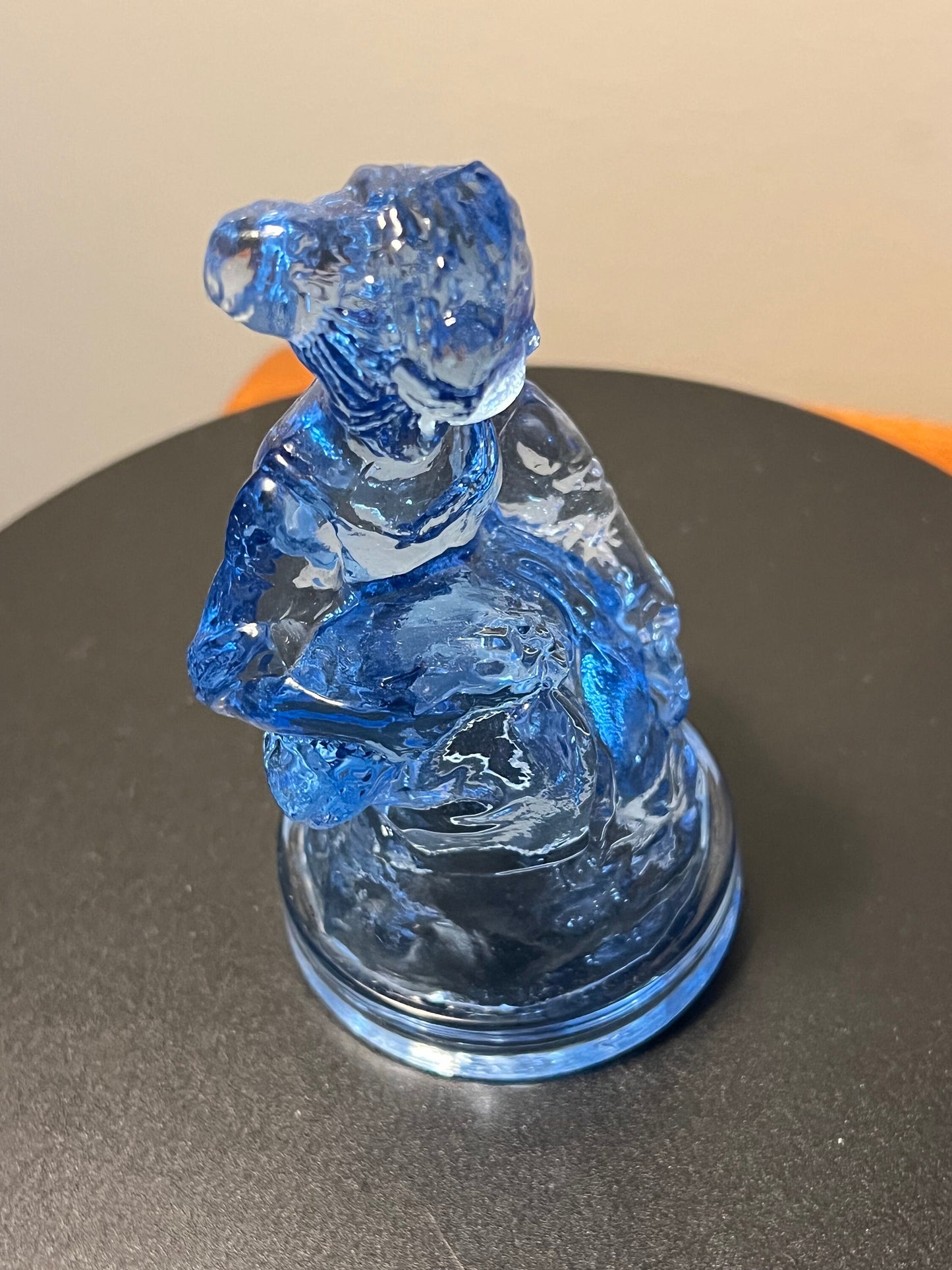 Vintage Little Women Jo #7 Summit Art Iridescent Pink Glass Art Russ Vogelsong Sculpture Art Glass Figurine  art Lover Antiques and Vintage