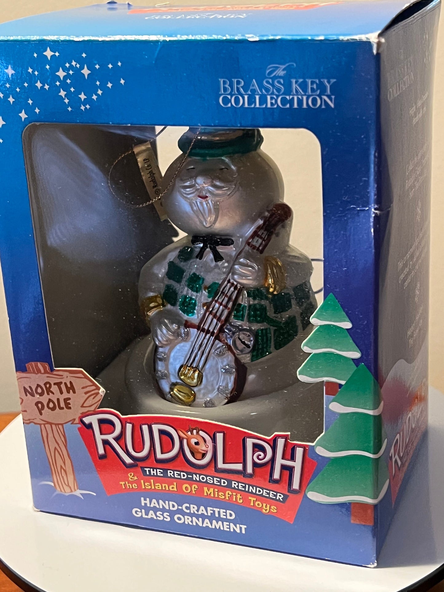 Vintage Sam the Snowman Ornament Rudolph The Red Nosed Reindeer by Brass Key Collection Made in USA Ornaments Rankin Bass Lover Antiques