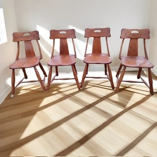 WR Dallas Chair, T-Back Chair, Brutalist Style, Mid Century Modern Chair, Cushman Style Chair, Wylie R. Dallas furniture, Lover Antiques