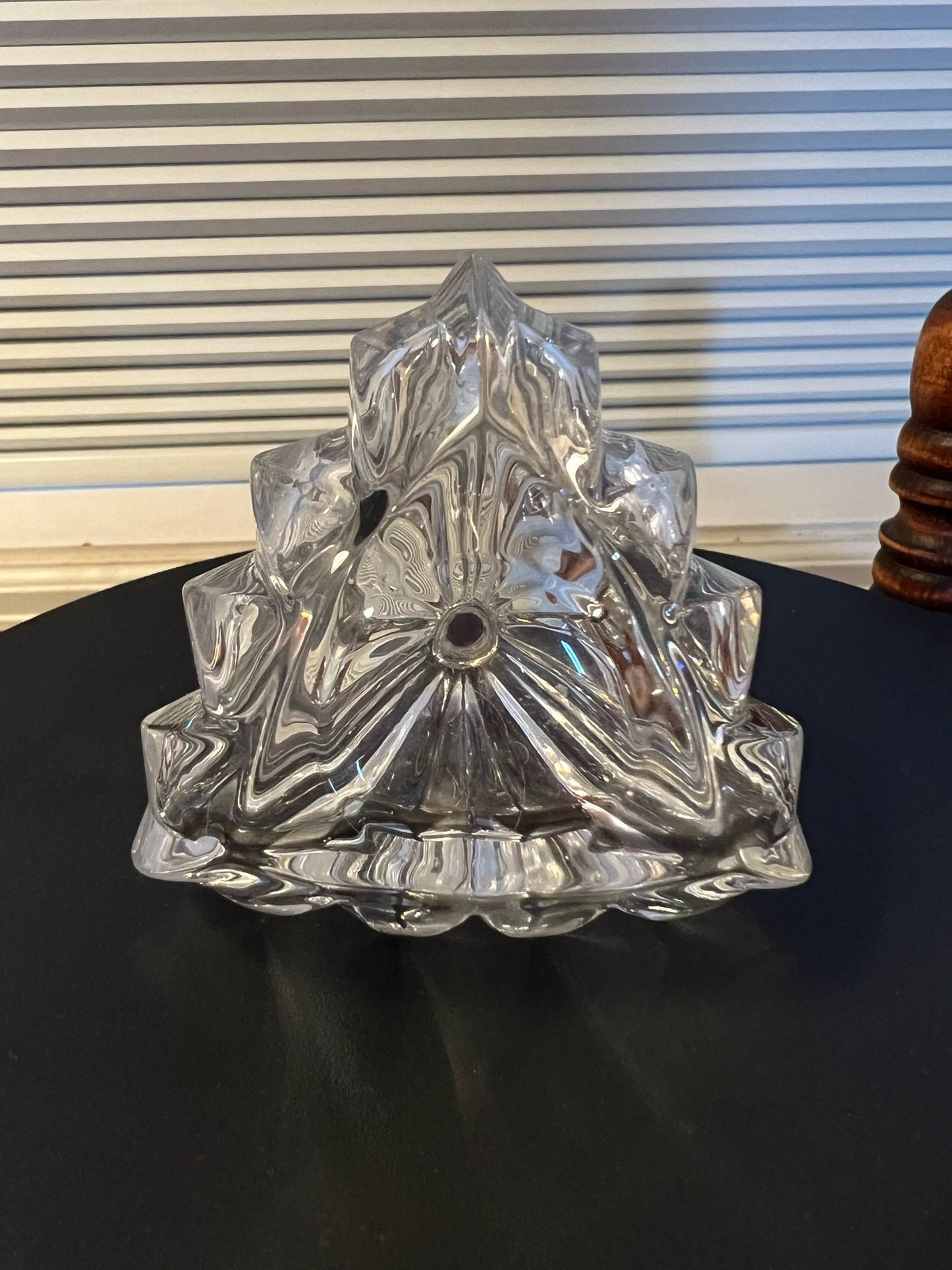 Vintage Lenox Crystal Perfume Bottle with Stopper Diamonds and Pearls Pave Jewels Faceted Art Glass Lover Antiques and Vintage