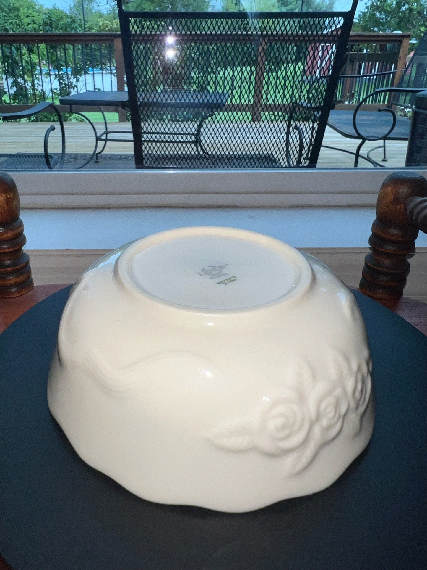 Vintage Lenox Porcelain Rose Blossom Bowl 24K Gold Gilding Lover Antiques and Vintage