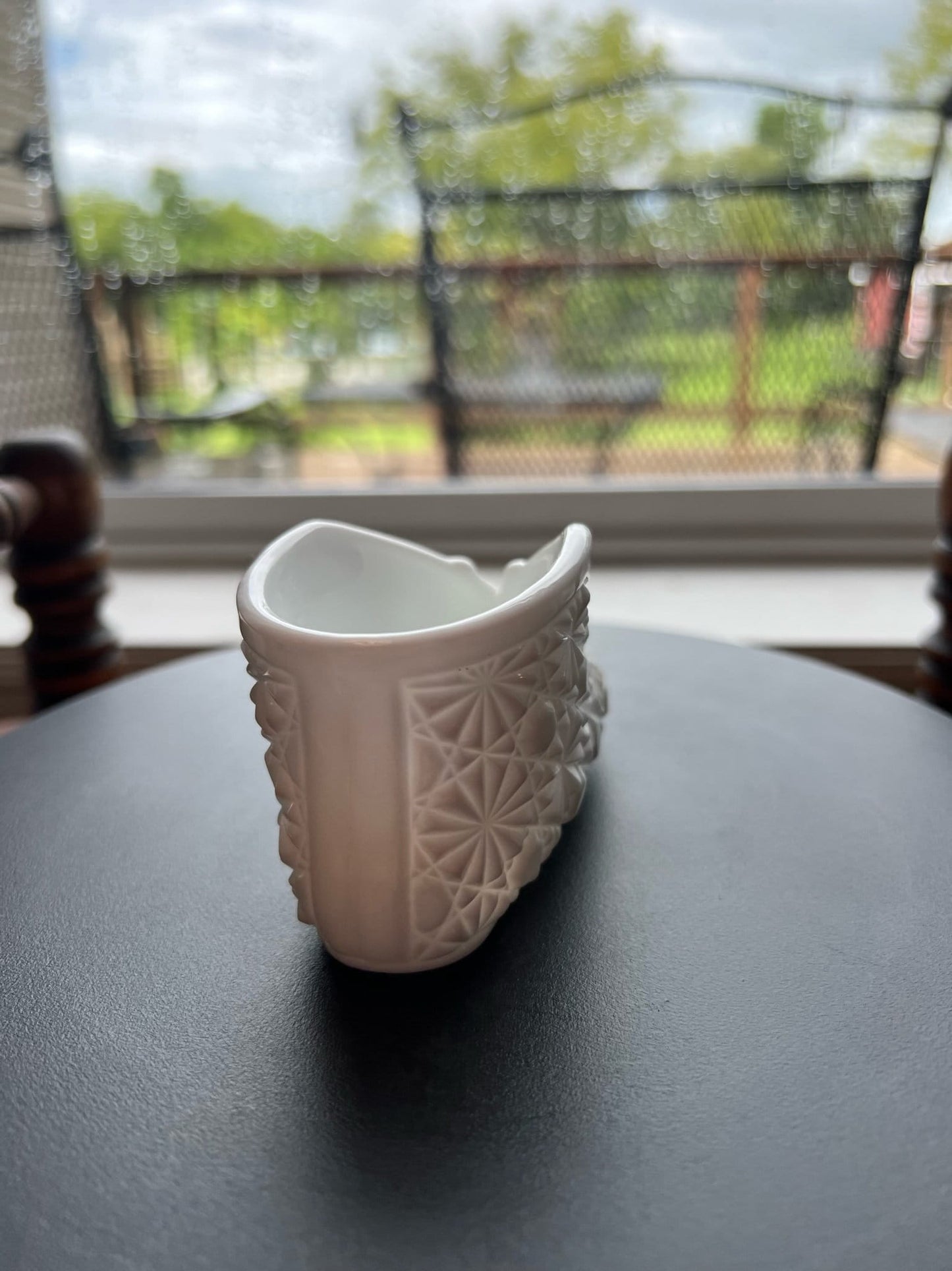 Vintage Fenton Daisy and Button Milk Glass Baby Bootie Old Virginia Glass Art Lover Antiques and Vintage