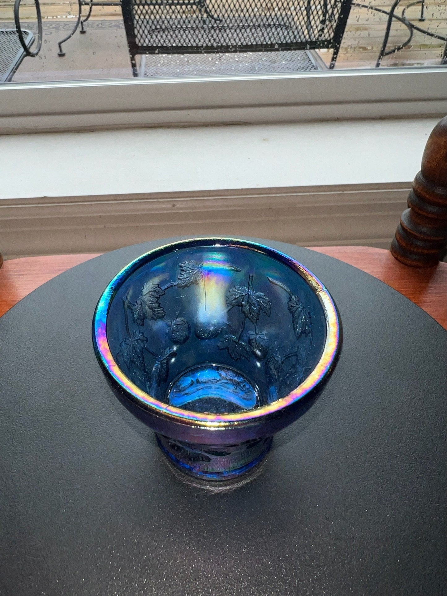Vintage Summit Art Carnival Glass Toothpick Holder Small Container Purple Art Glass Lover Antiques and Vintage