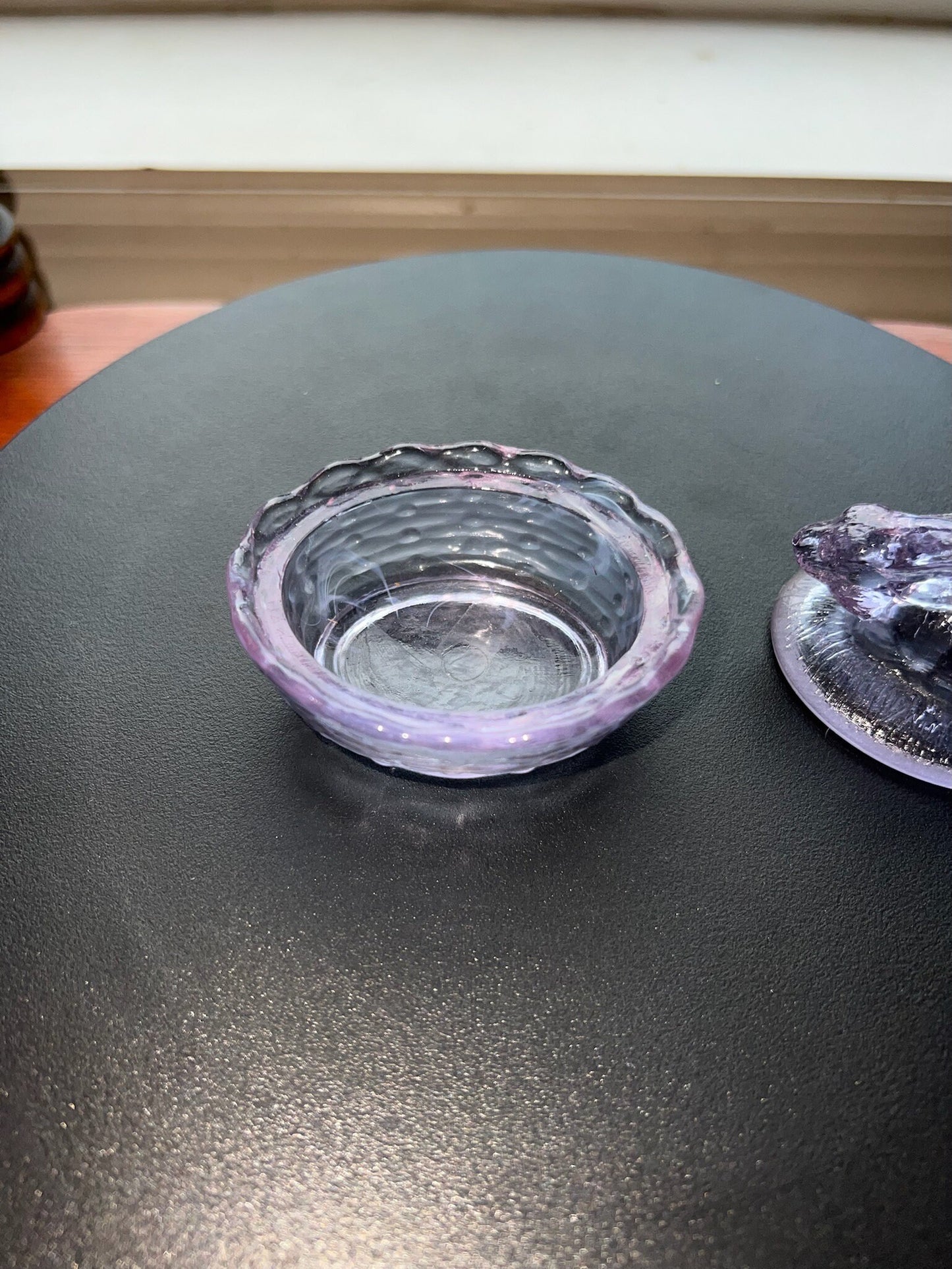 Vintage Rabbit Alexandrite Covered Dish Nesting Pink Glass Bunny Candy Dish Summit Art Russ Vogelsong Hand Pressed Figurines Lover Antiques