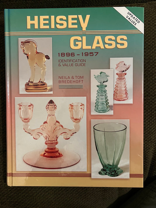 Vintage Heisey Glass Book, with Price Guide by Neila and Tom Bredehoft,  Glassware Guide, Glass Art Book, Lover Antiques and Vintage