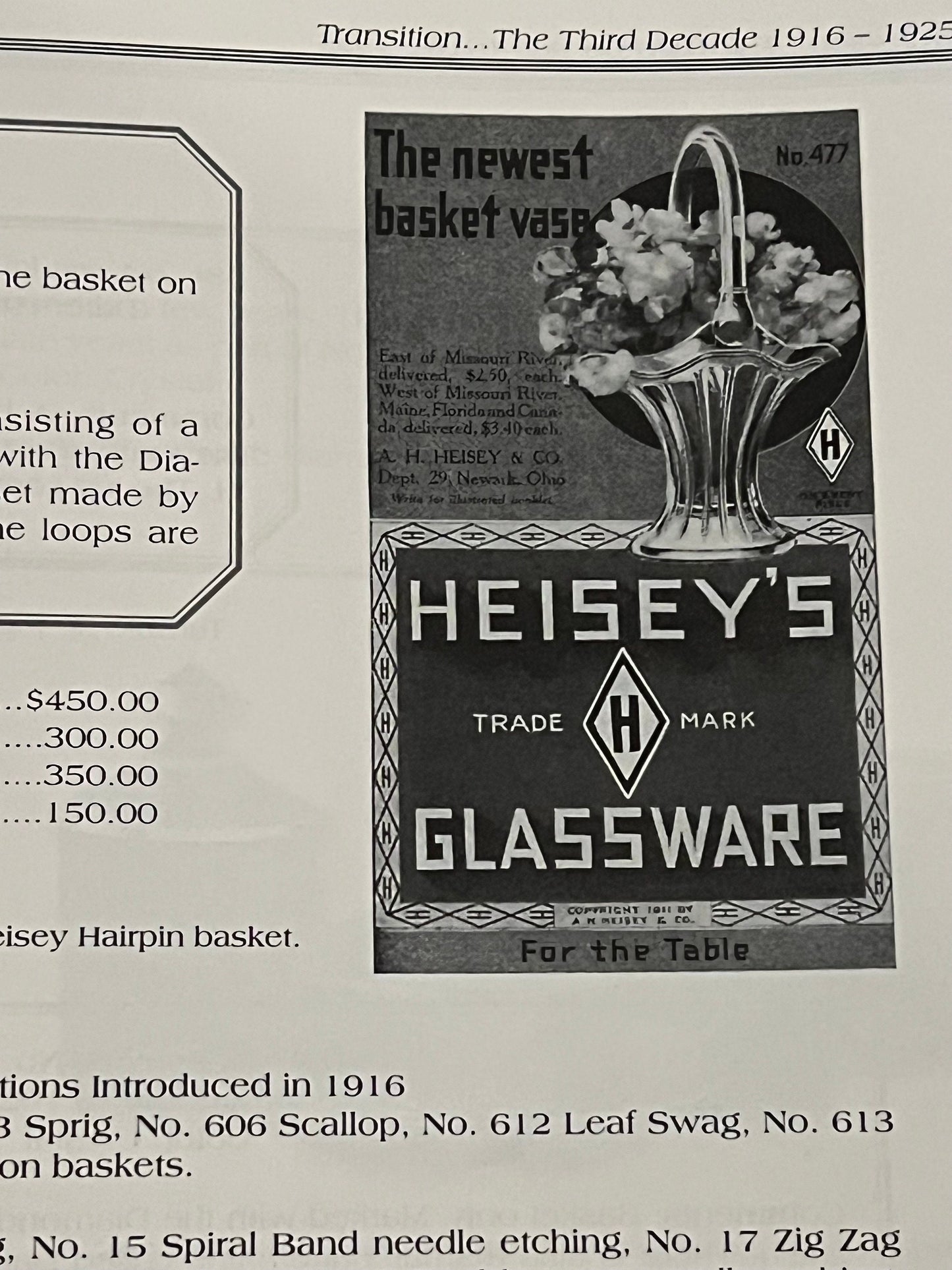 Vintage Heisey Glass Book, with Price Guide by Neila and Tom Bredehoft,  Glassware Guide, Glass Art Book, Lover Antiques and Vintage