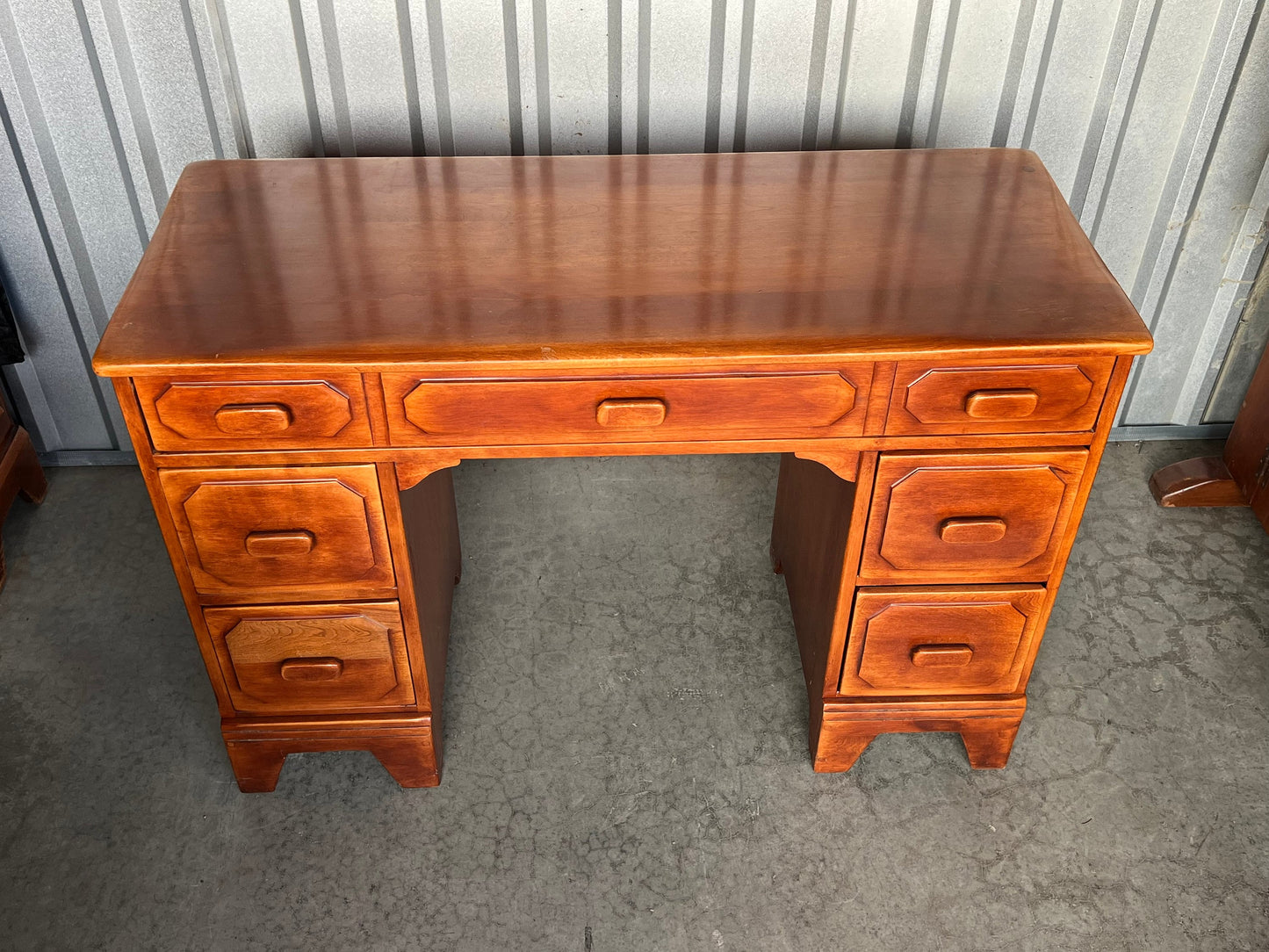 Cushman Colonial Creations Brandywine Manor Table No. 7030 Double Trestle Table Cushman Mid Century Table Lover Antiques and Vintage