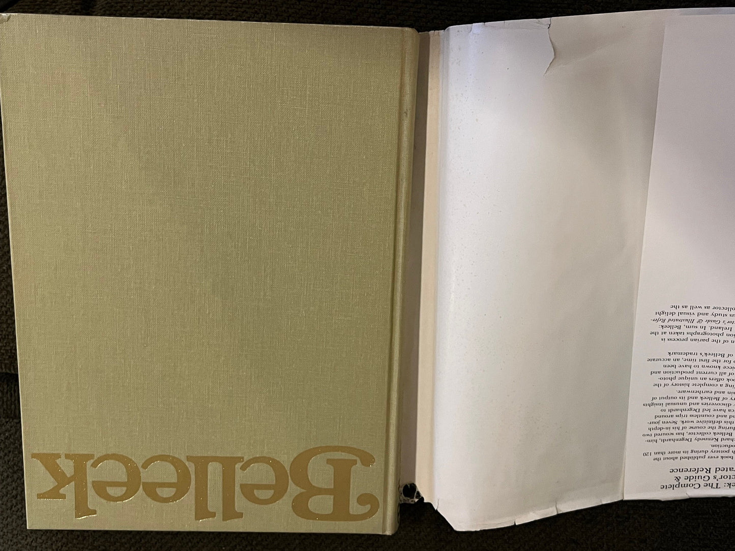 Vintage Belleek The Complete Collector’s Guide and Illustrated Reference Book Guide by Richard K. Degenhardt Copyright 1978 with dust cover