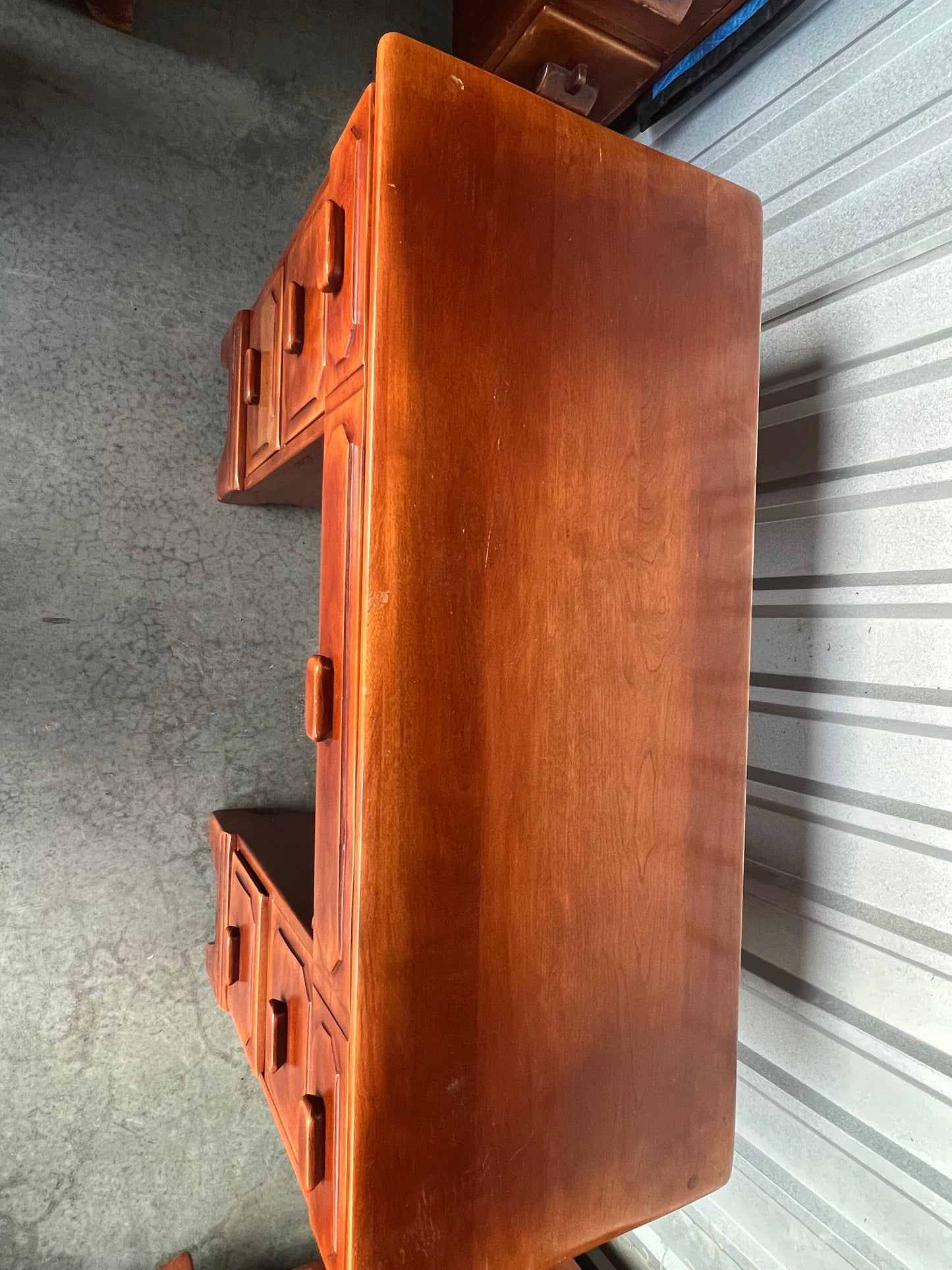 Cushman Colonial Creations Brandywine Manor Table No. 7030 Double Trestle Table Cushman Mid Century Table Lover Antiques and Vintage