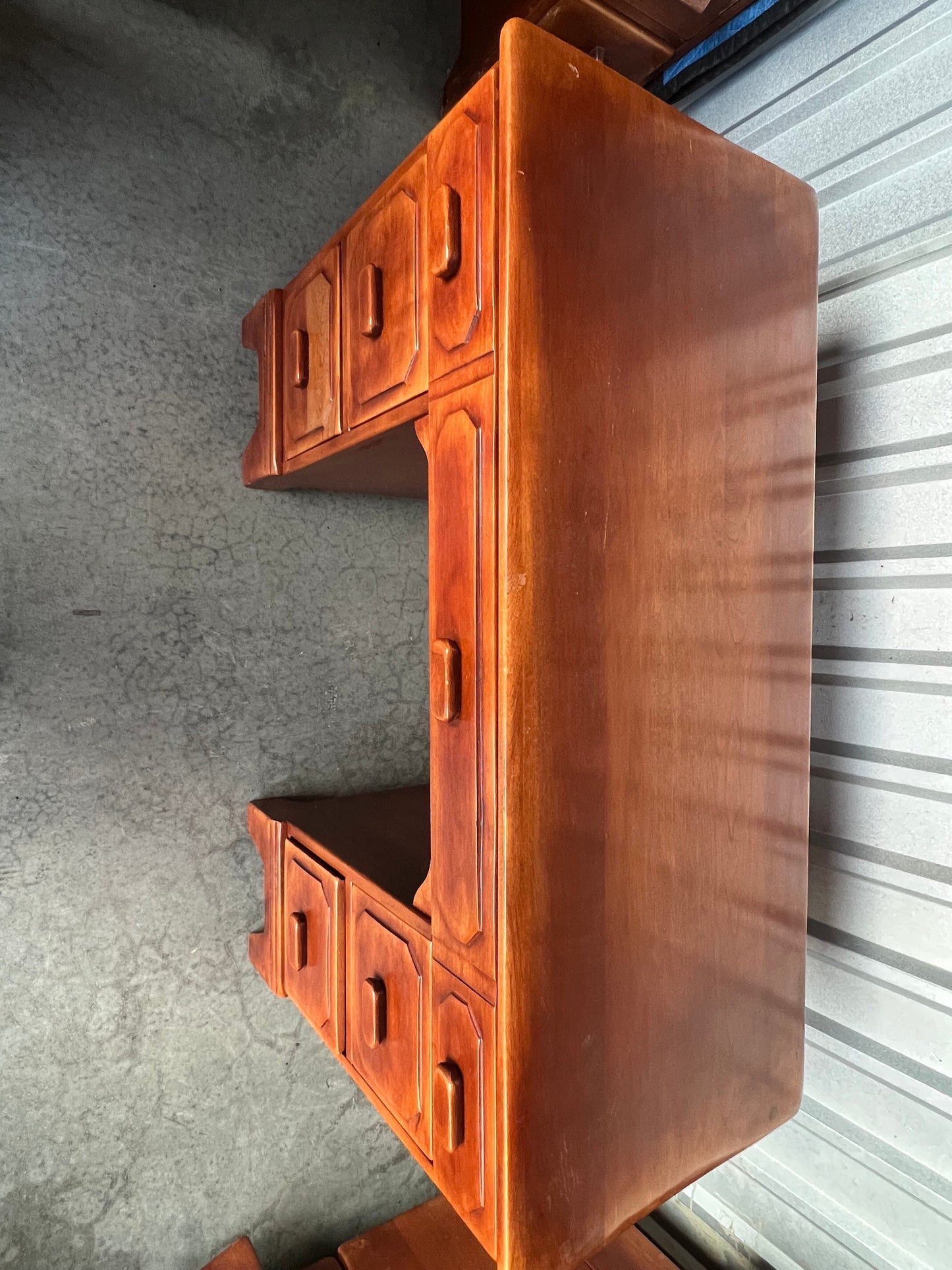 Cushman Colonial Creations Brandywine Manor Table No. 7030 Double Trestle Table Cushman Mid Century Table Lover Antiques and Vintage