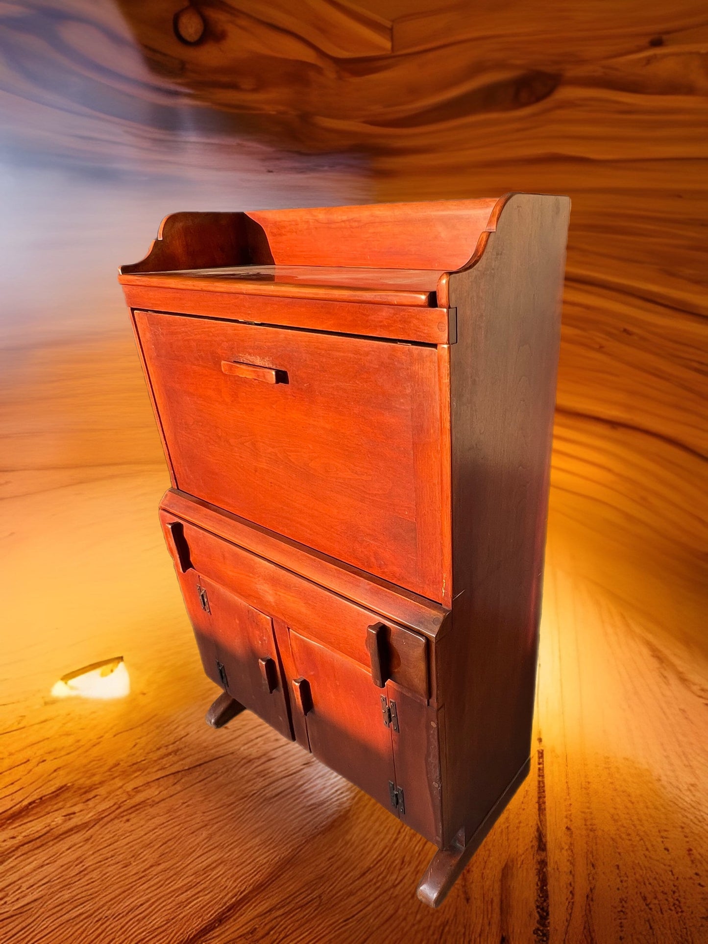 Vintage Cushman Colonial Creations Modesk No. 6012, Modern Desk by Herman Devries, 1936 Cushman Furniture, Lover Antiques and Vintage