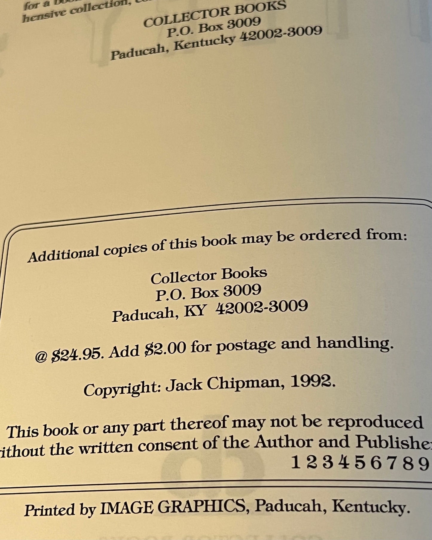 Collectors Encyclopedia of California Pottery Guide Book By Jack Chipman Copyright 1994 Lover Antiques and Vintage