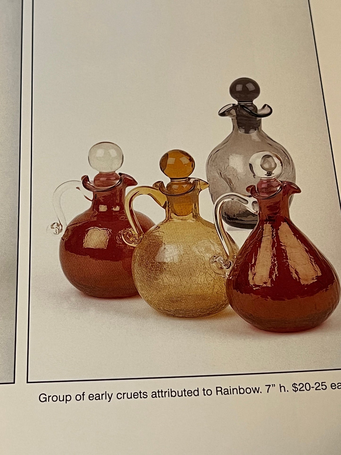 Crackle Glass Too: 1950’s-2000 with Price Guide by Leslie Pina Identification and Value Guide Book Glass Art Lover Antiques and Vintage