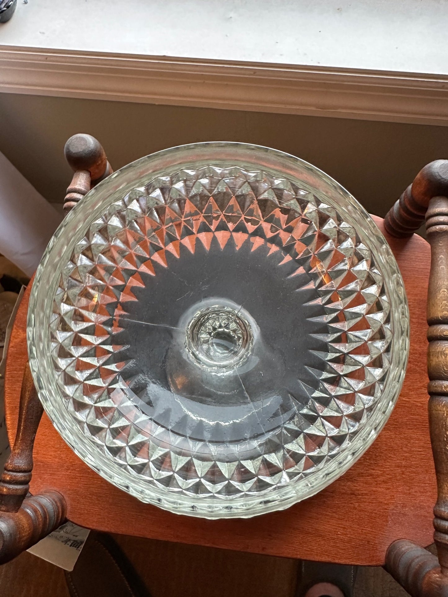Antique Crystal Cut Glass Compote with Top Lid Crystal Glass Art Lover Antiques and Vintage