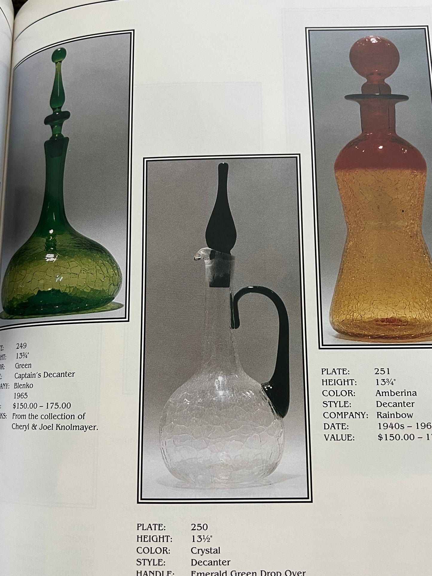 Crackle Glass Identification & Value Guide Book II by Stan and Arlene Weitman Book Glass Art Lover Antiques and Vintage
