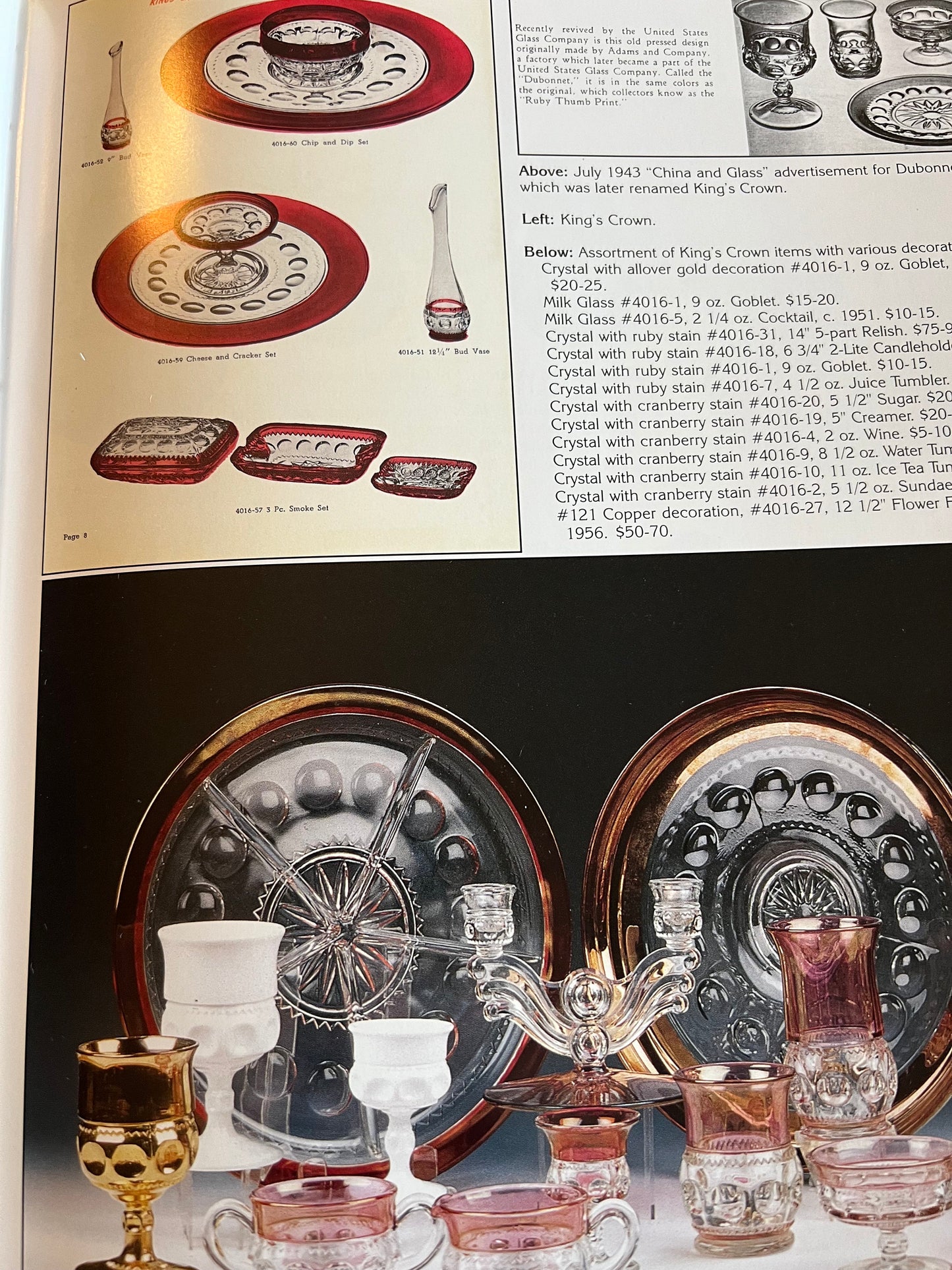 Vintage Tiffin Glass 1940-1980 Figurals, Paperweights, Pressed Ware Book with Price Guide by Ruth Hemminger Glassware Art Lover Antiques