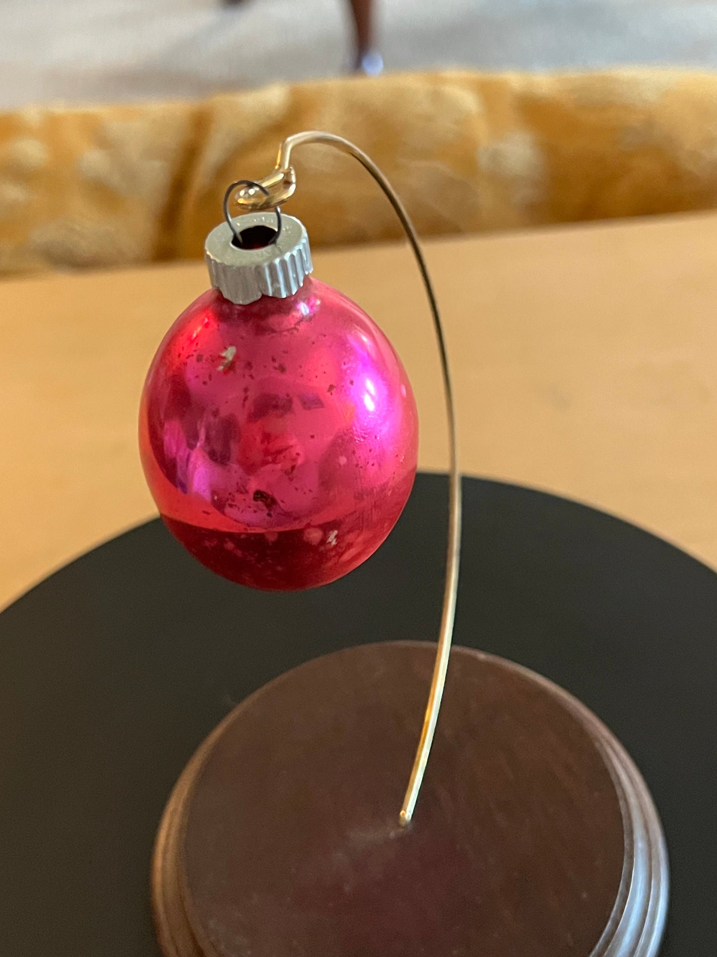Vintage Shiny Brite Teardrop Ornament, Pink Ornament, Circa 1940’s Lover Antiques and Vintage