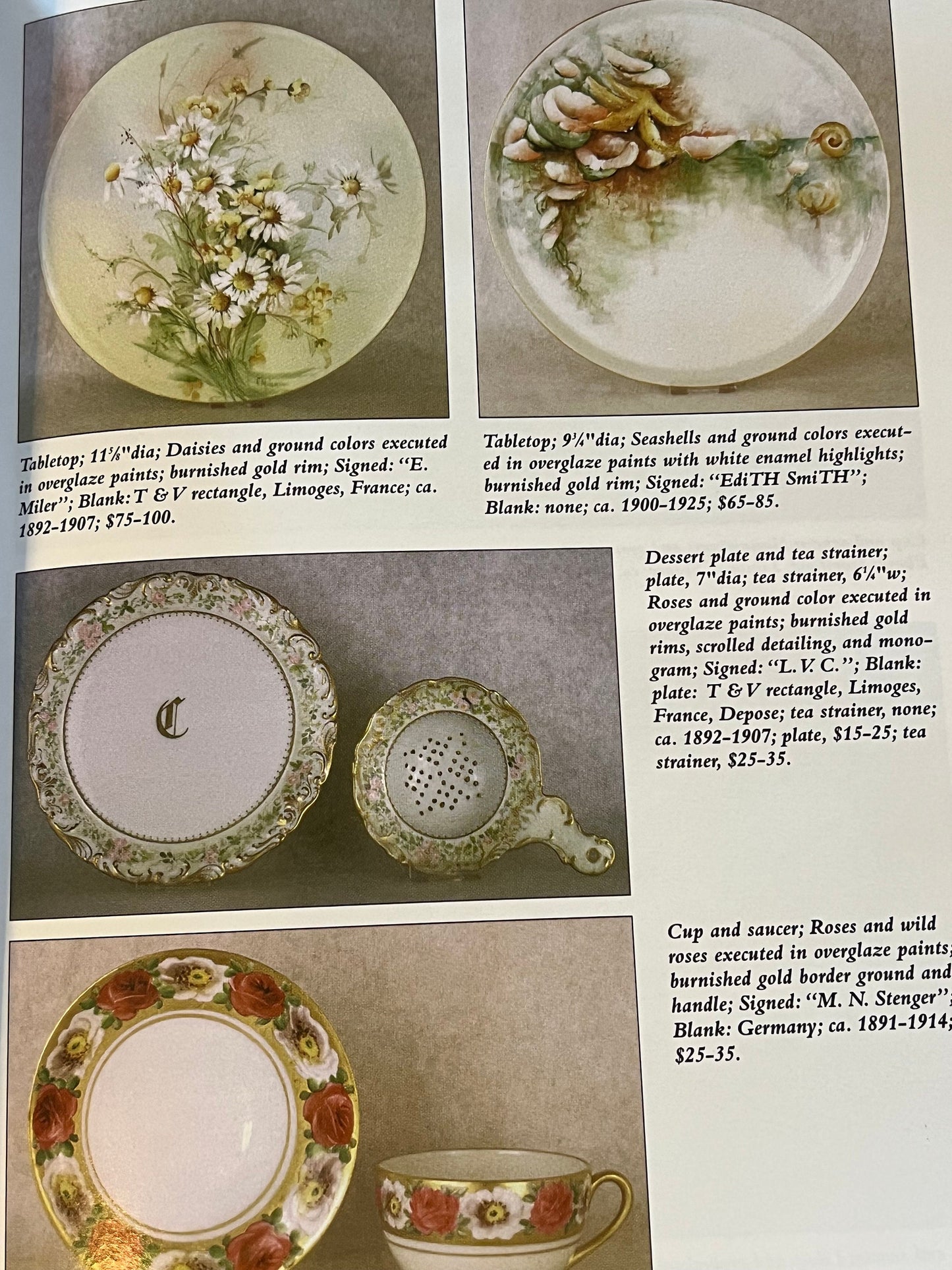 Vintage Antique Traders Comprehensive Guide to American Painted Porcelain with Values Book by Dorothy Kamm Guide Lover Antiques and Vintage