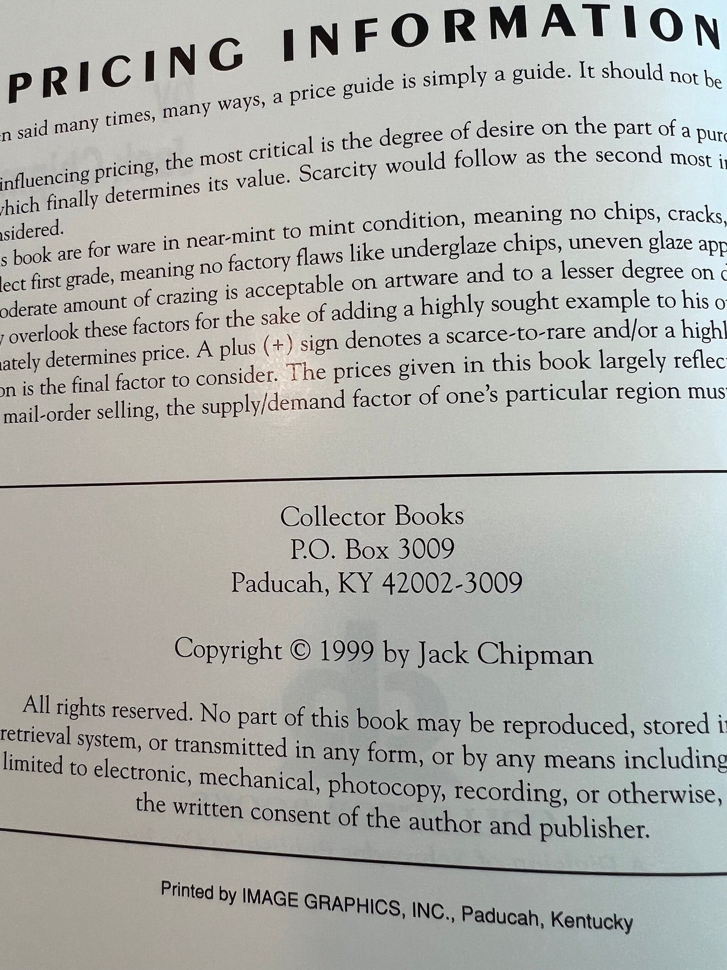 Collectors Encyclopedia of California Pottery Guide Second Edition Book By Jack Chipman Copyright 1994 Lover Antiques and Vintage