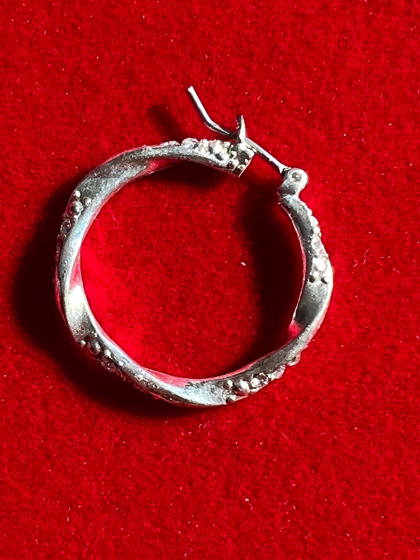 Vintage Silver Twisted Hoop Earrings, Swirl Earring, Twist Jewelry, Twist Earrings, Lover Antiques and Vintage