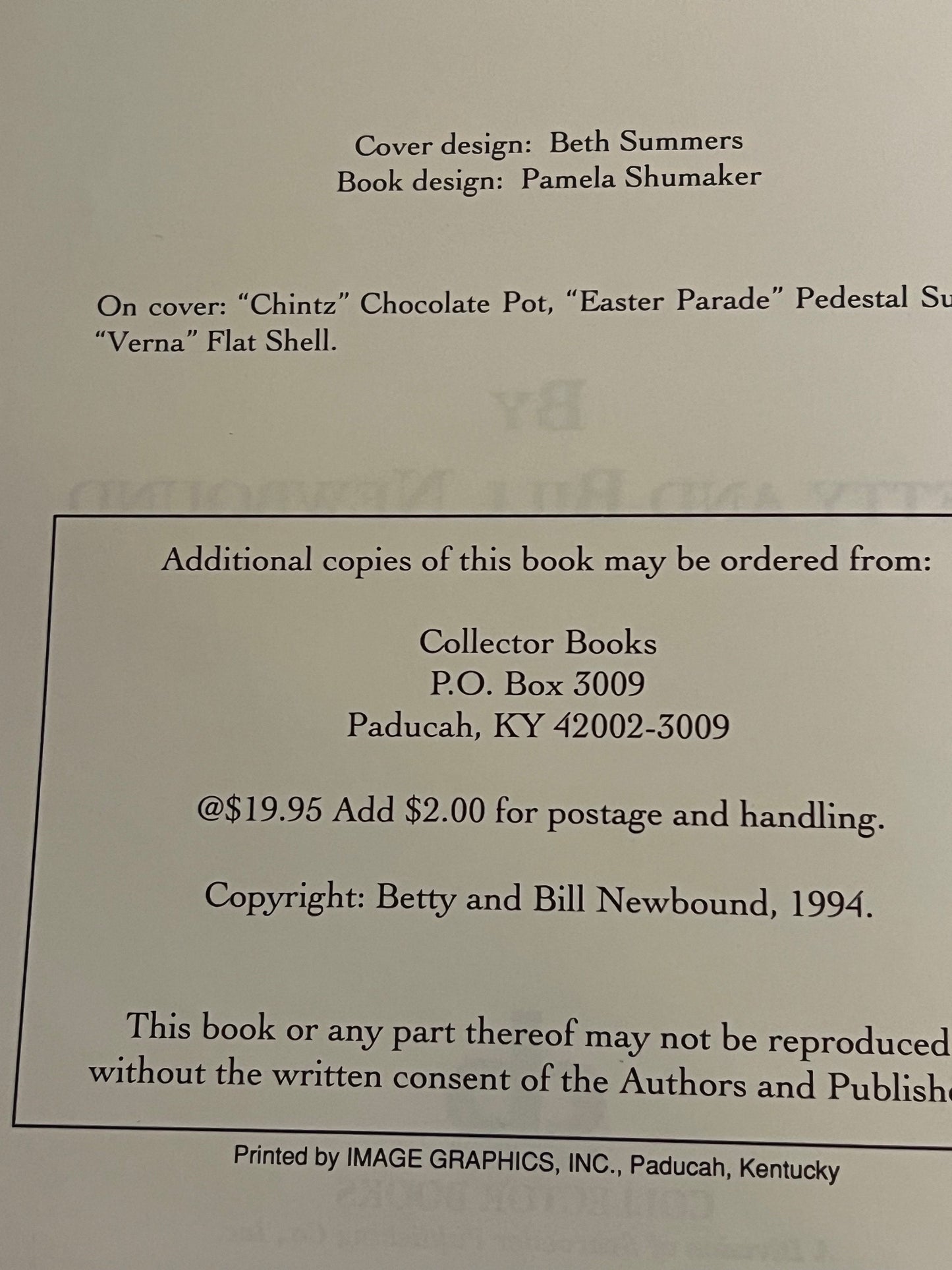 Collector’s Encyclopedia of Blue Ridge Dinnerware Identification & Values Guide Book by Betty Bill Newbound Lover Antiques and Vintage