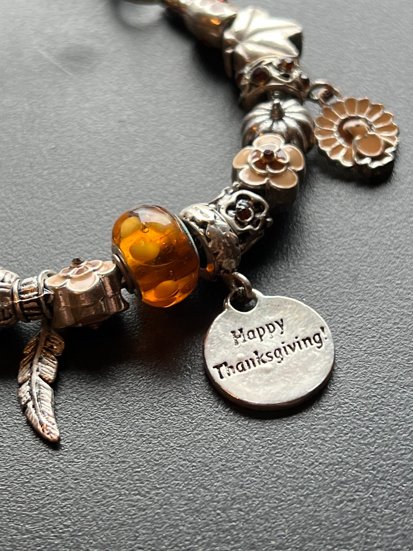 Charm bracelet Willabee and Ward jewelry orange love Valentine’s Day Gift kite charms beads