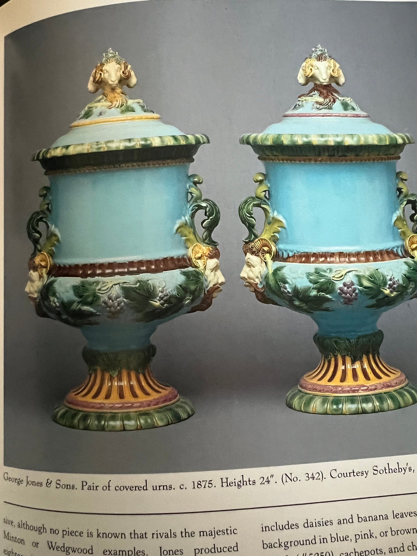Majolica A Complete History and Illustrated Survey Hardcover Book, by Marilyn Karmason and Joan Stacke, Ceramics book, Lover Antiques
