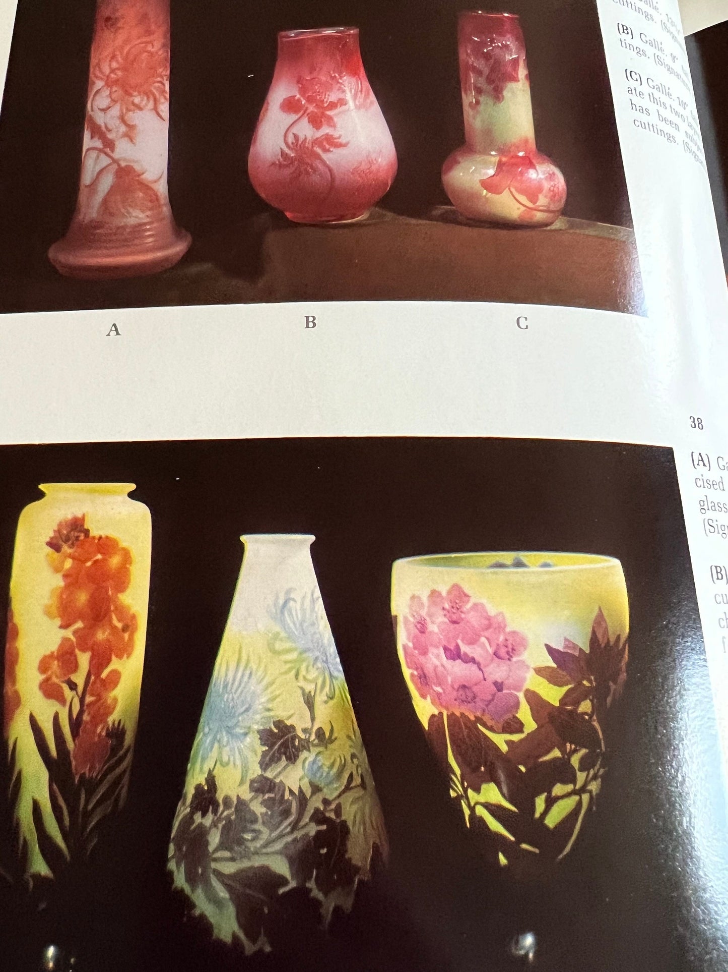 Vintage French Cameo Glass Book, by Berniece and Henry Blount, Cameo Glass Guide, 1968, Glass from France, Lover Antiques and Vintage