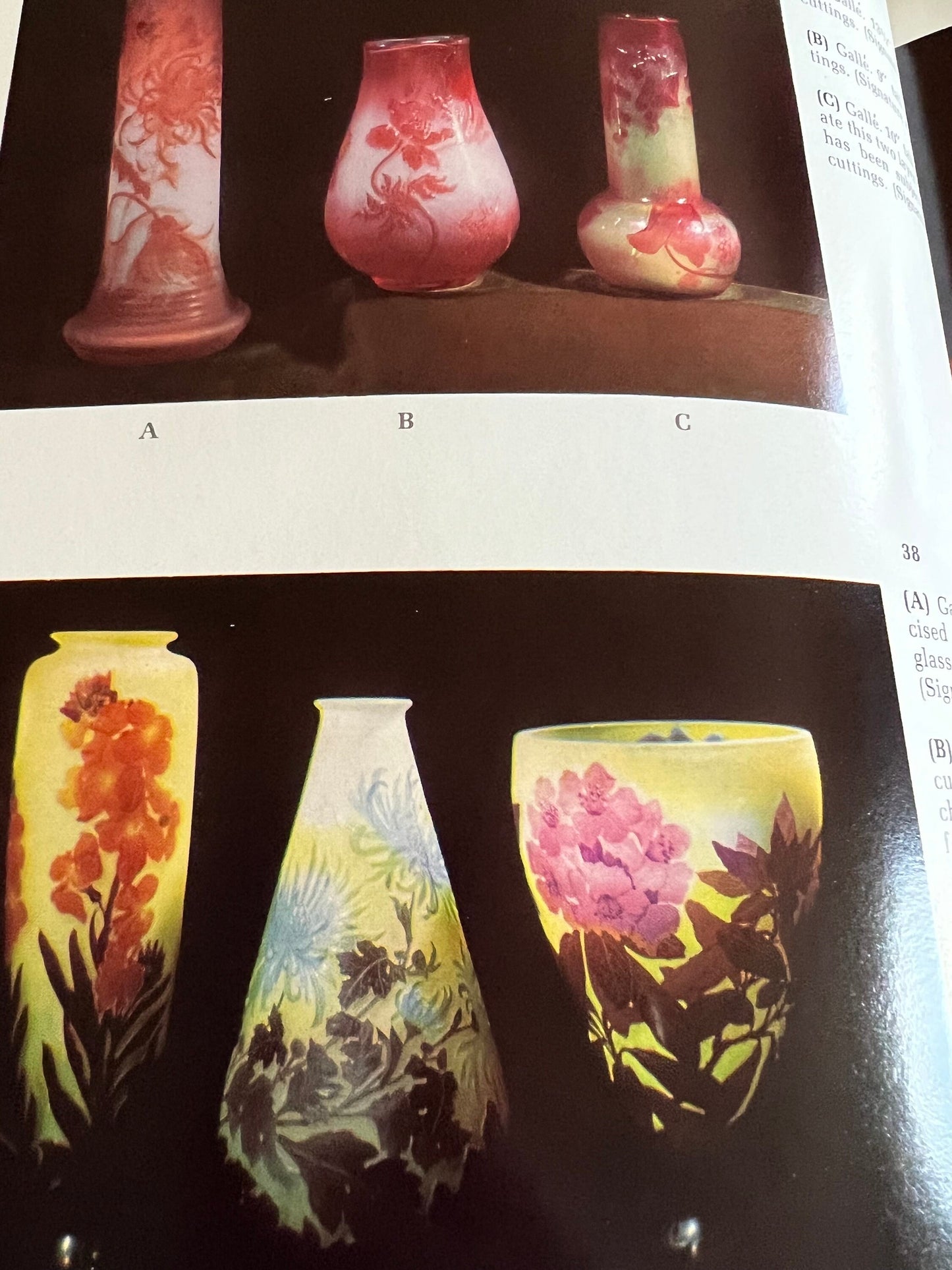 Vintage French Cameo Glass Book, by Berniece and Henry Blount, Cameo Glass Guide, 1968, Glass from France, Lover Antiques and Vintage