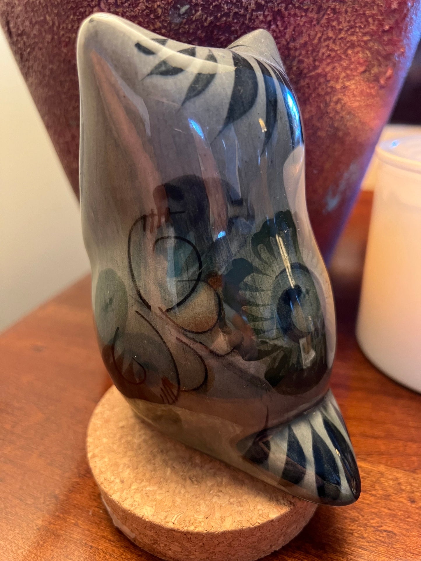 Vintage Tonala Mexican Pottery Owl, El Palomar, Ken Edwards Pottery, Owl Art, Mid-Century Modern Pottery, Bird Lover Antiques and Vintage