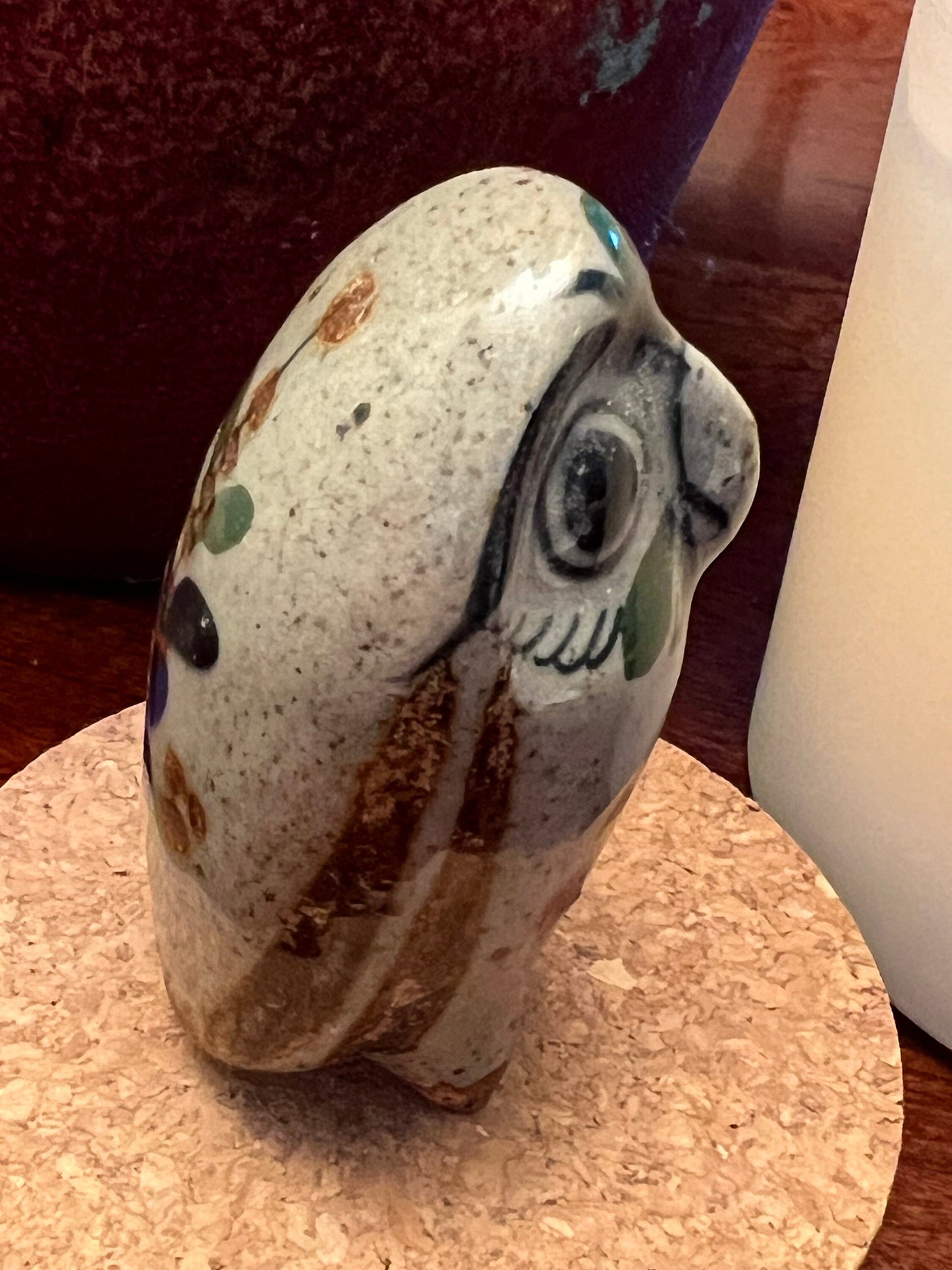 Vintage Tonala Mexican Pottery Owl, El Palomar, Ken Edwards Pottery, Owl Art, Mid-Century Modern Pottery, Bird Lover Antiques and Vintage