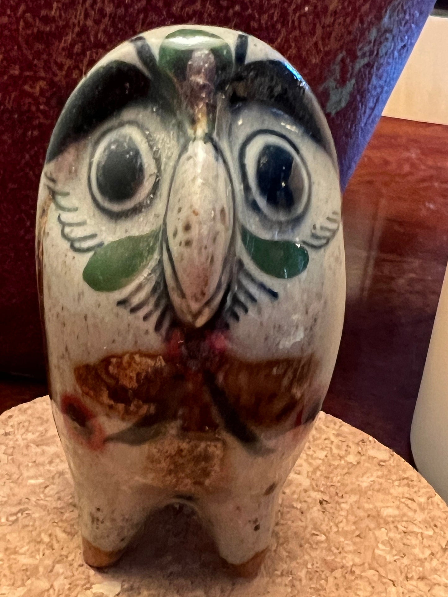 Vintage Tonala Mexican Pottery Owl, El Palomar, Ken Edwards Pottery, Owl Art, Mid-Century Modern Pottery, Bird Lover Antiques and Vintage