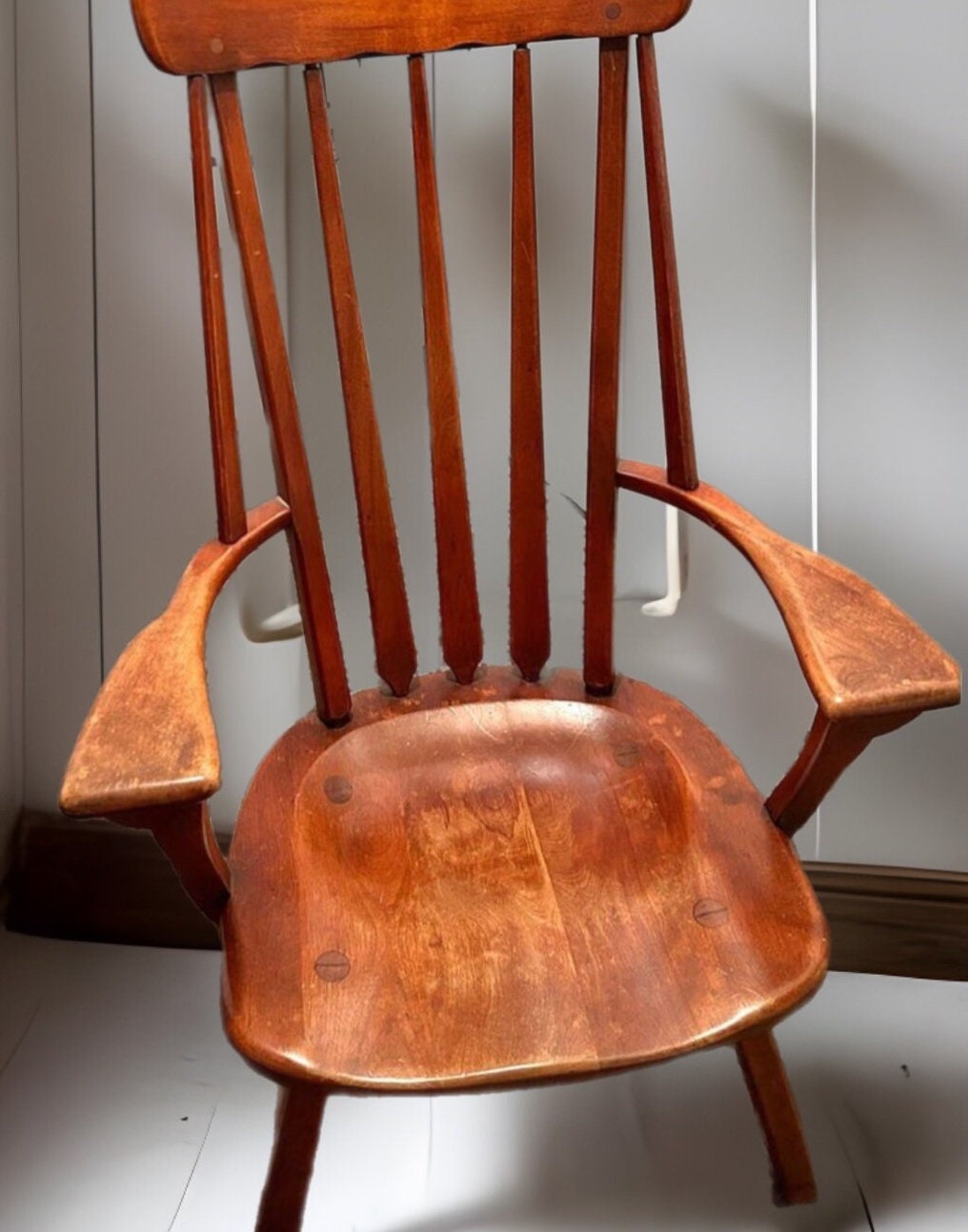 Windsor Armchair Sikes Chair Company, by Herman de Vries, designer Rare Chair, Birch Chair