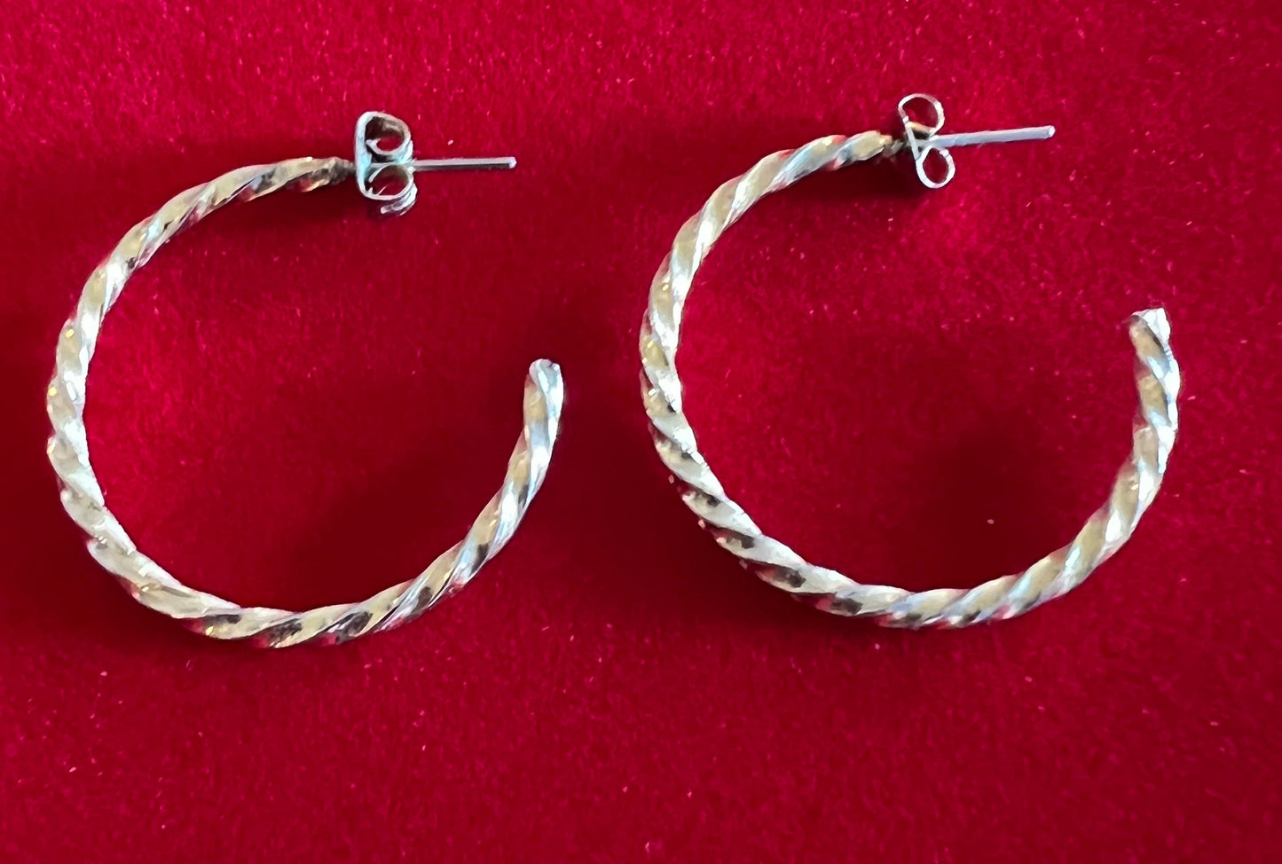 Vintage Hoop Earrings Set of 3, Hoops Jewelry Collection, earrings large medium small hoops, jewelry, Lover Antiques and Vintage
