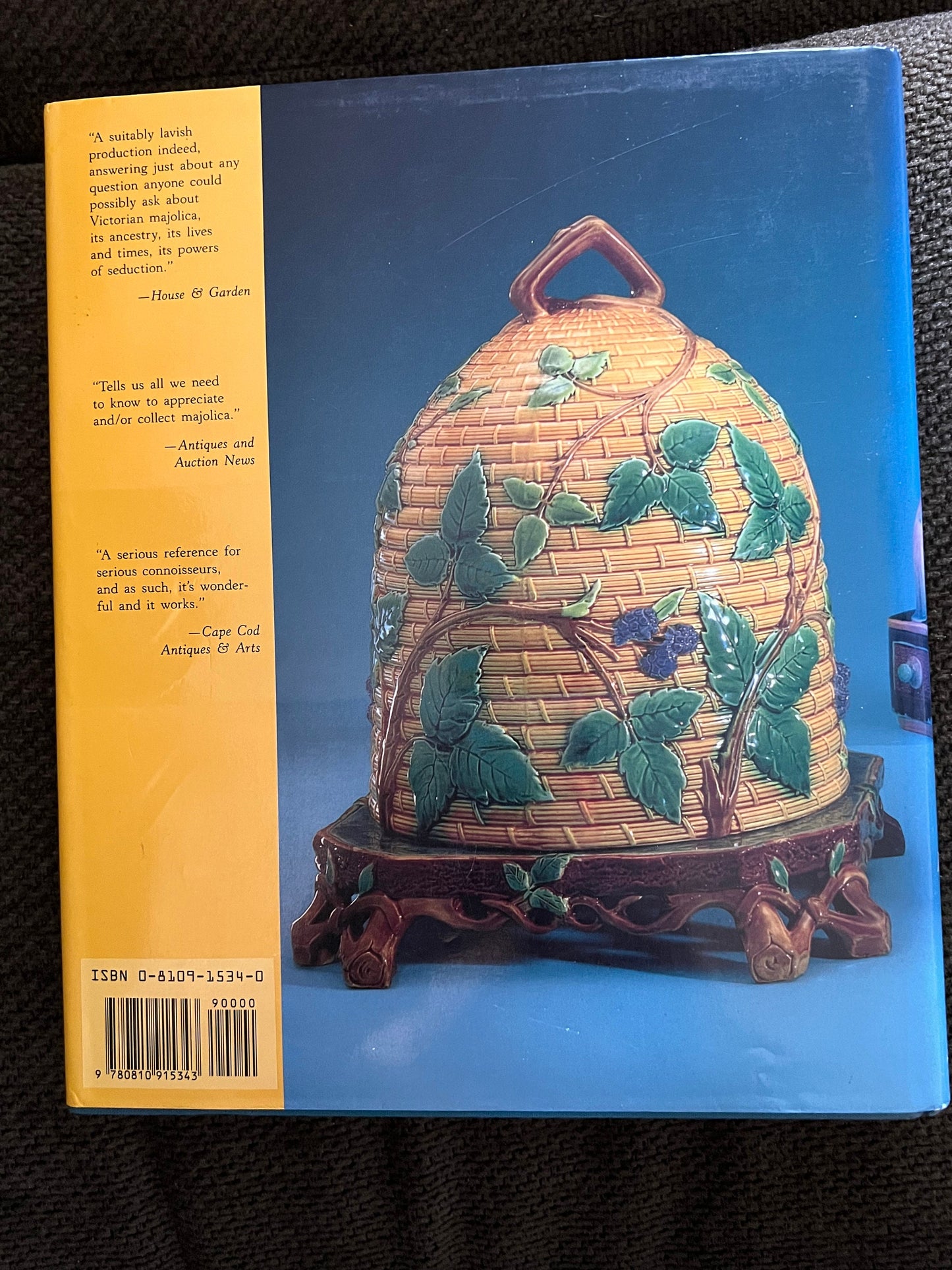 Majolica A Complete History and Illustrated Survey Hardcover Book, by Marilyn Karmason and Joan Stacke, Ceramics book, Lover Antiques