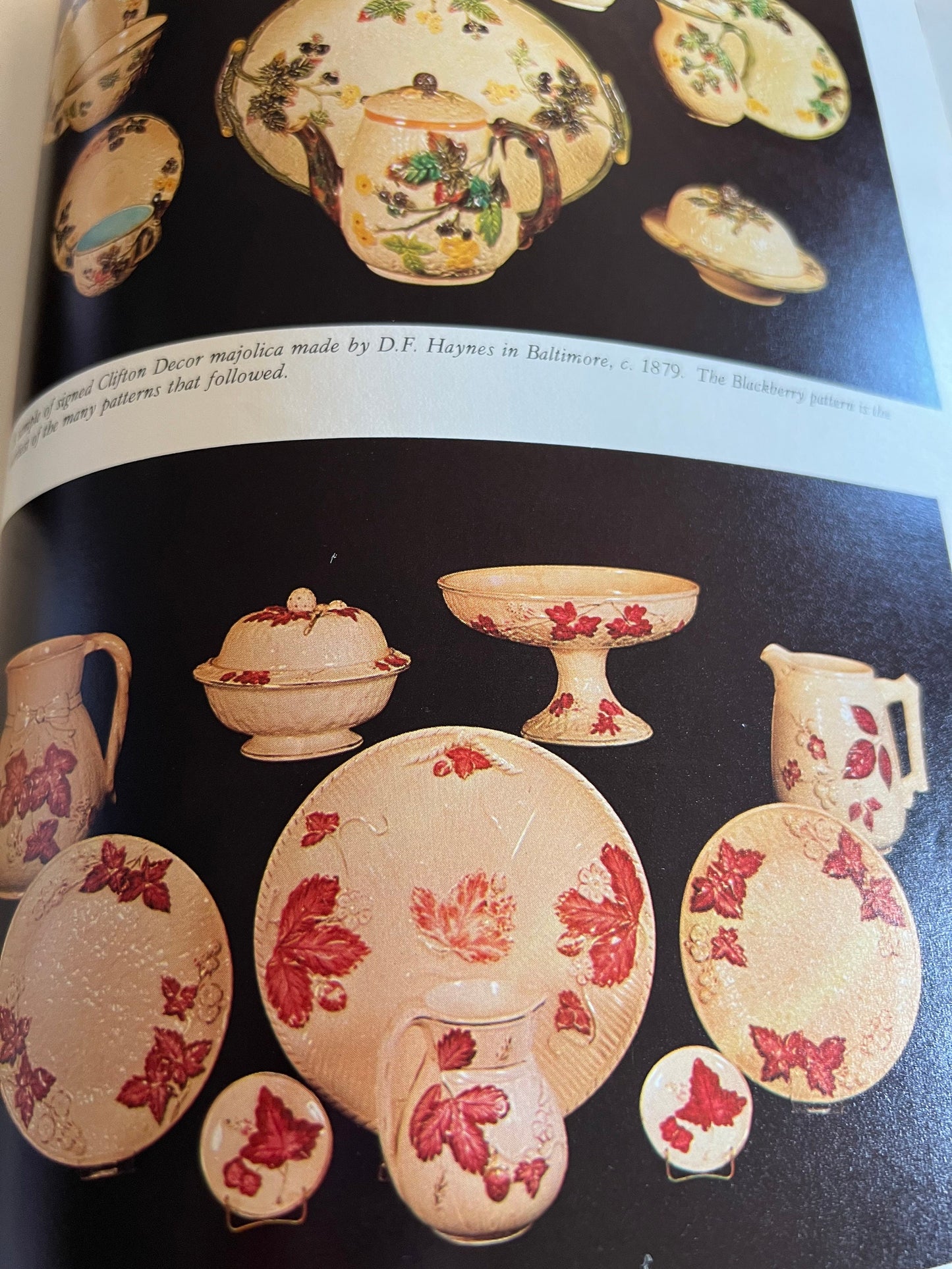 American Majolica 1950-1900 Book, by M. Charles Robert, Pottery Company, Bennett Brothers, Rockingham Ware, Lover Antiques and Vintage
