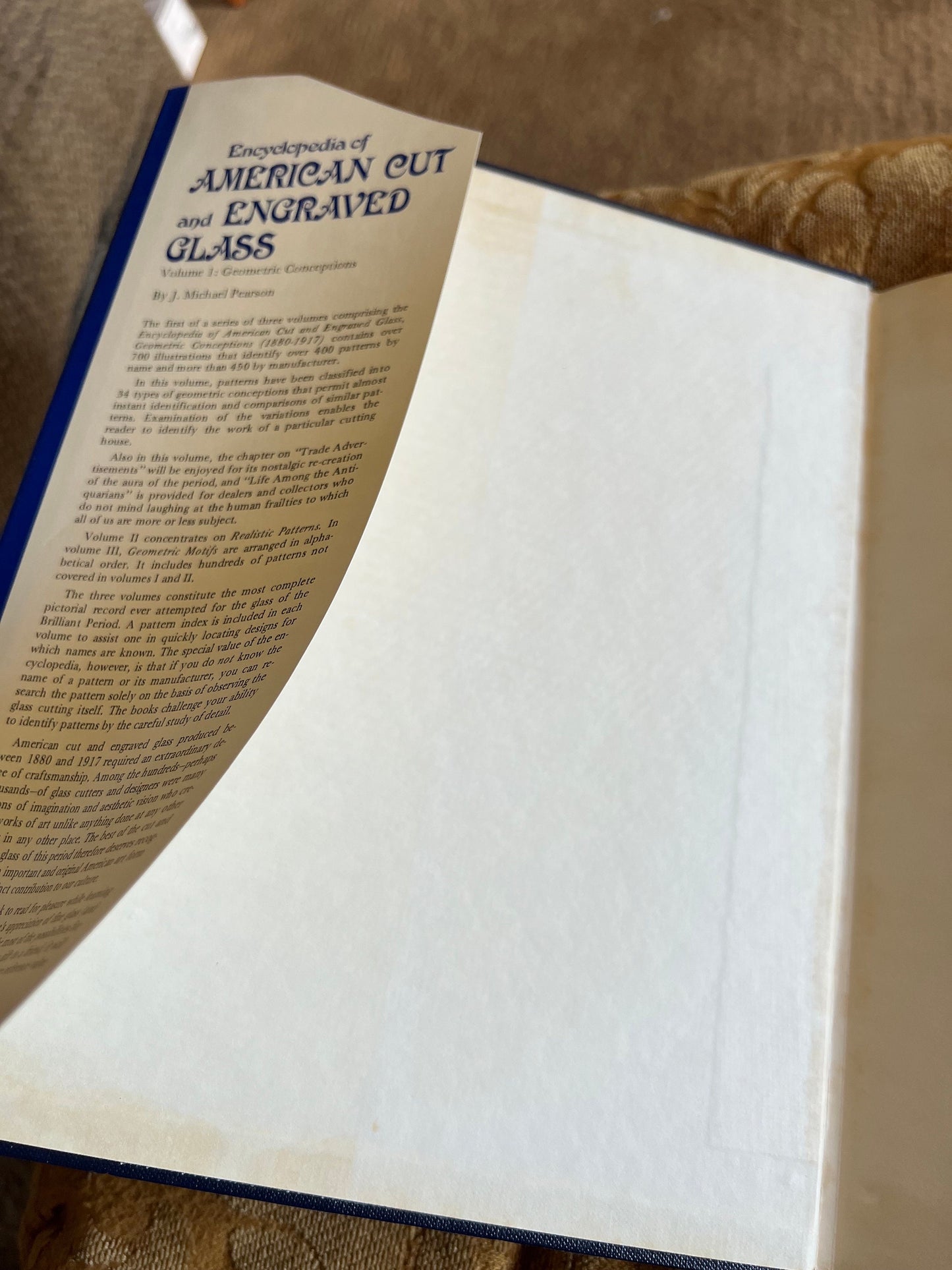 Encyclopedia of American Cut and Engraved Glass 1880-1917 Volume I Book, Geometric Conceptions by J. Michael Pearson, Lover Antiques