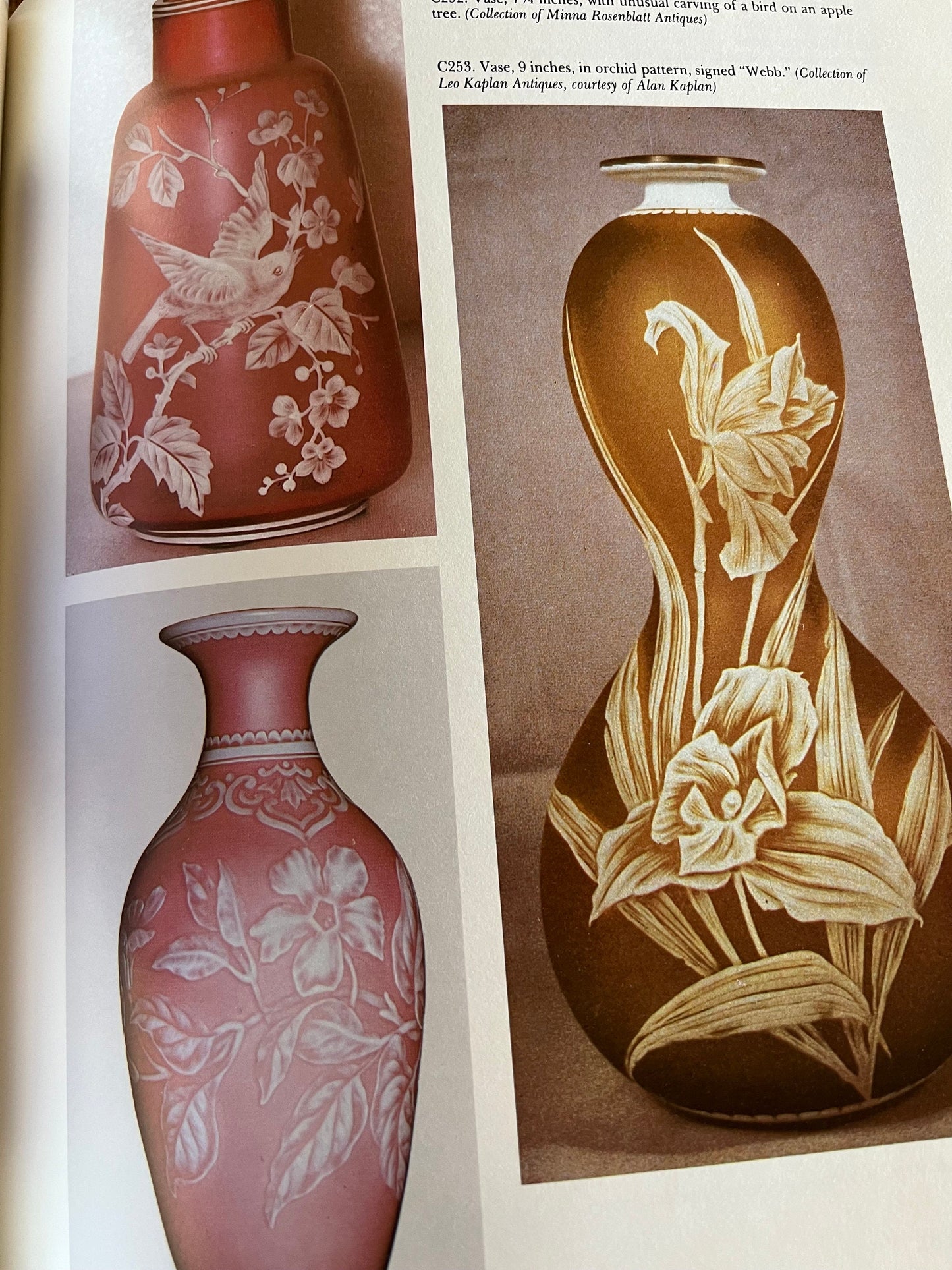 Vintage English Cameo Glass Book, by Ray and Lee Grover, Cameo Glass Guide, First Edition 1980, Lover Antiques and Vintage